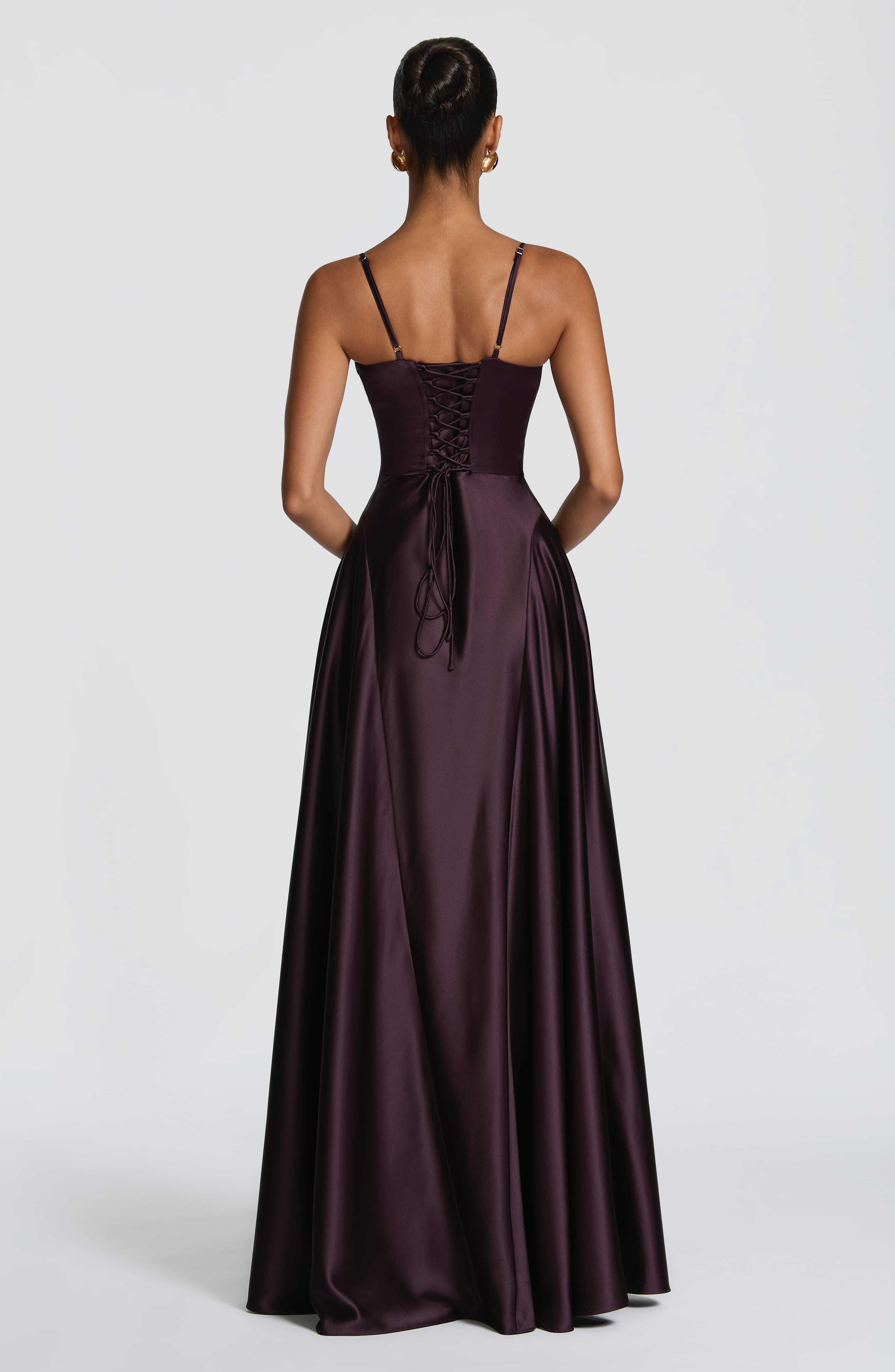 Asterin Maxi Dress - Plum - Image 3