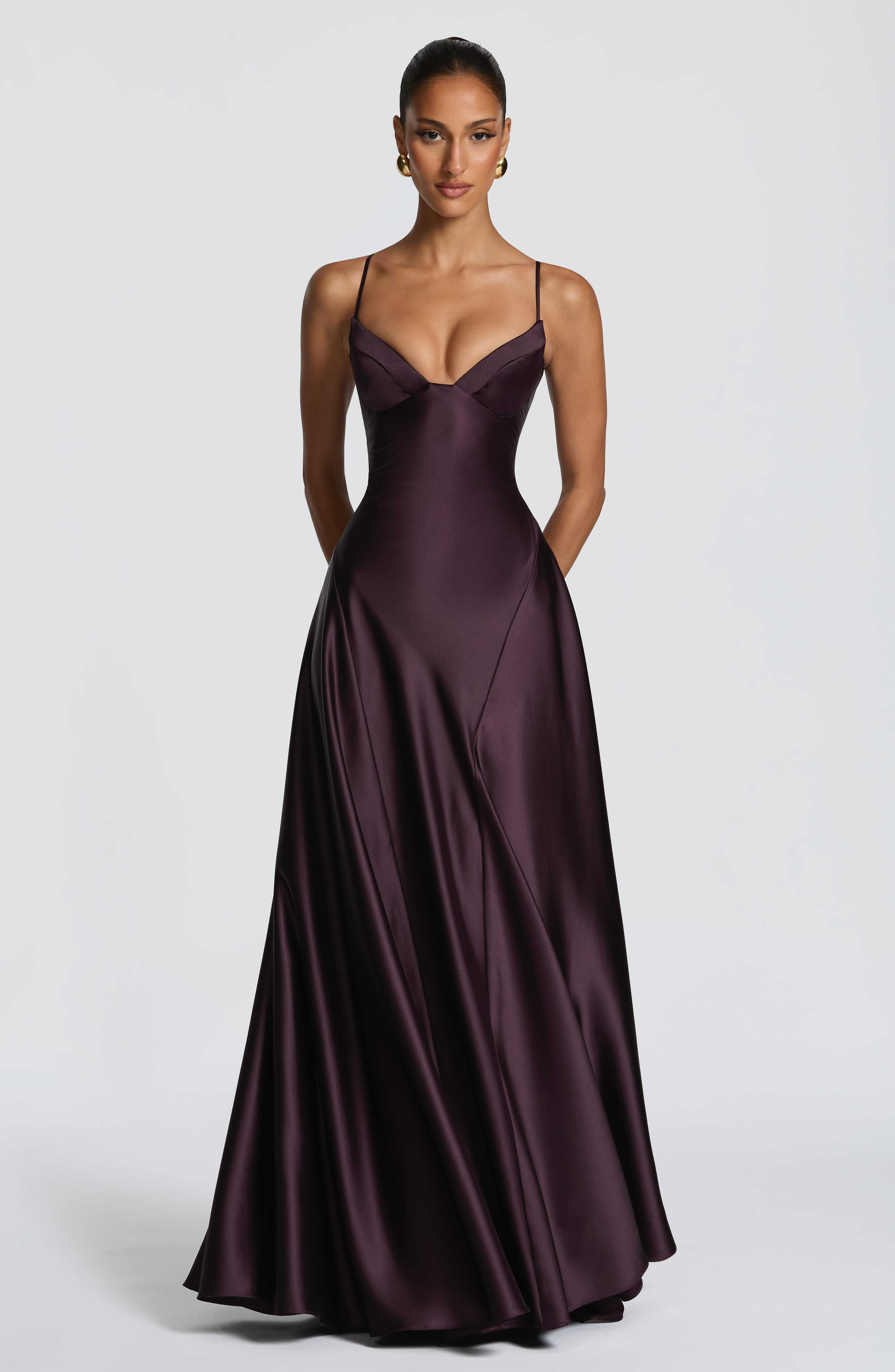 Asterin Maxi Dress - Plum - Image 6
