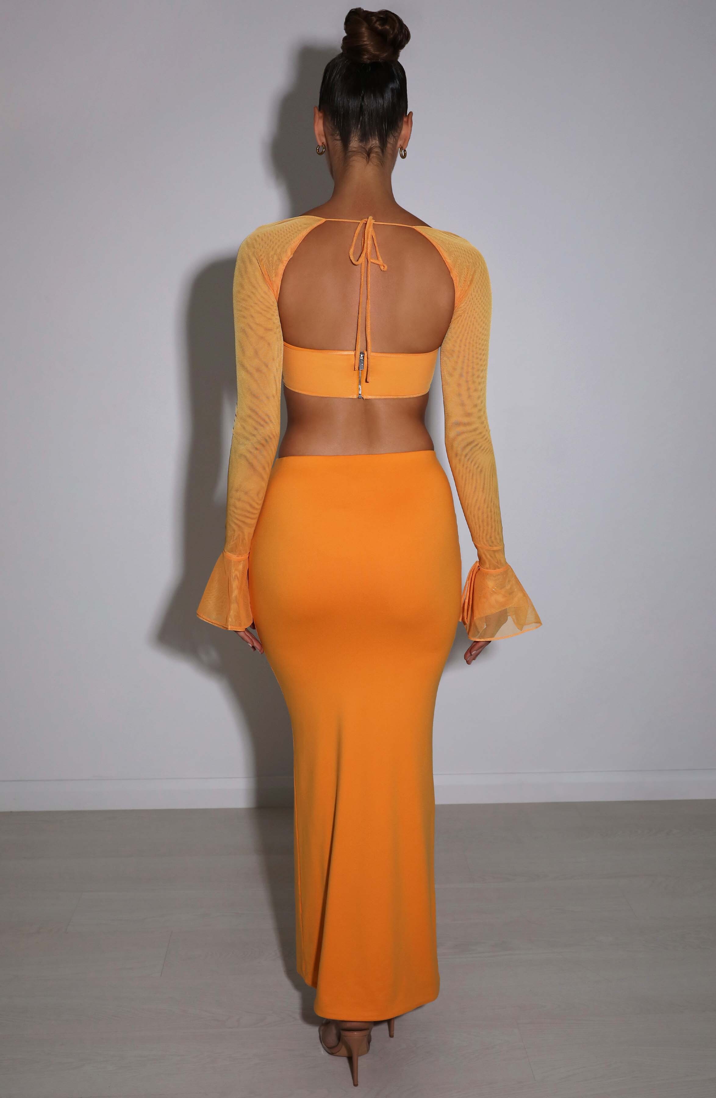Astrid Maxi Skirt - Tangerine - Image 7