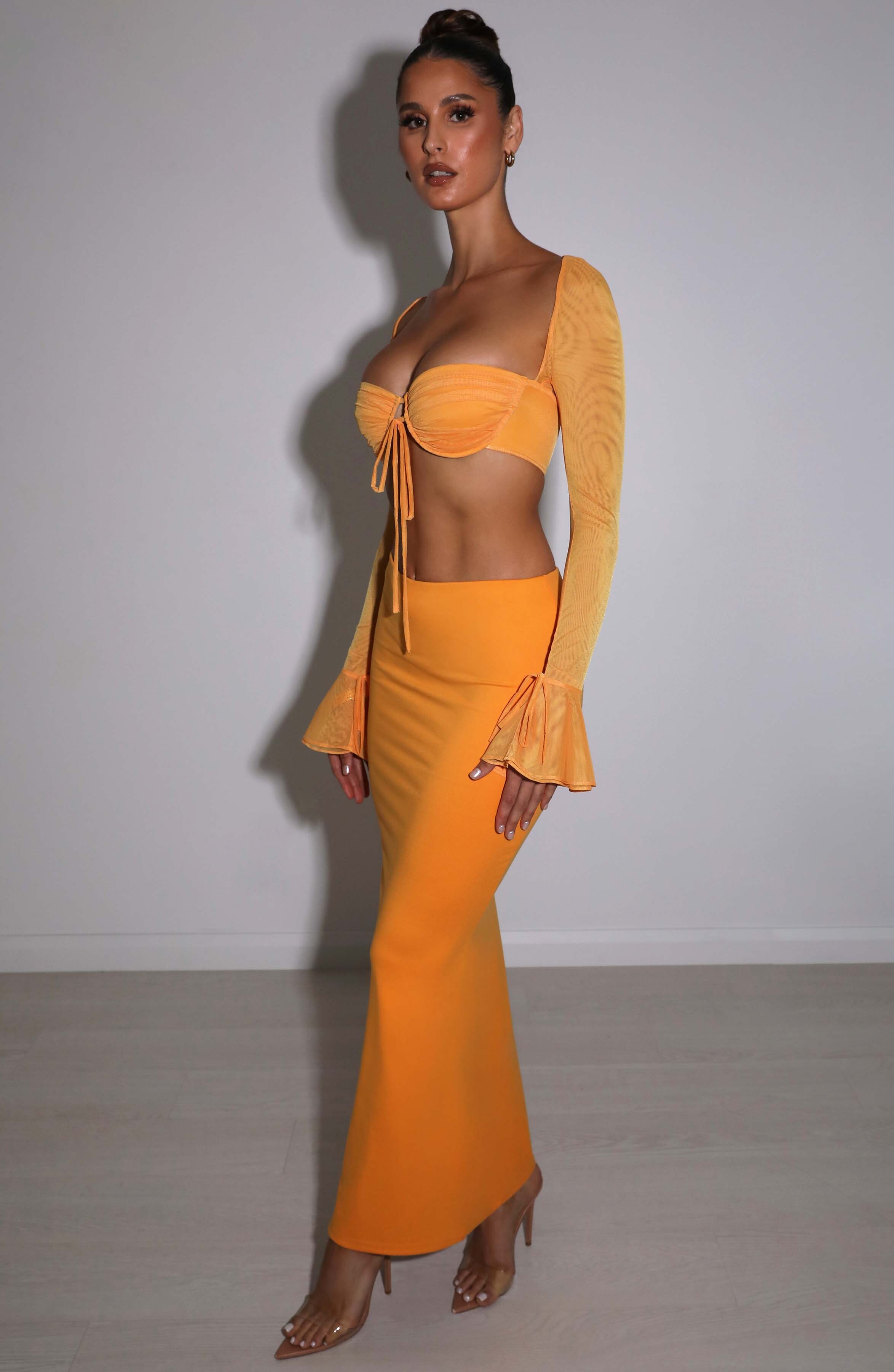 Astrid Maxi Skirt - Tangerine - Image 6