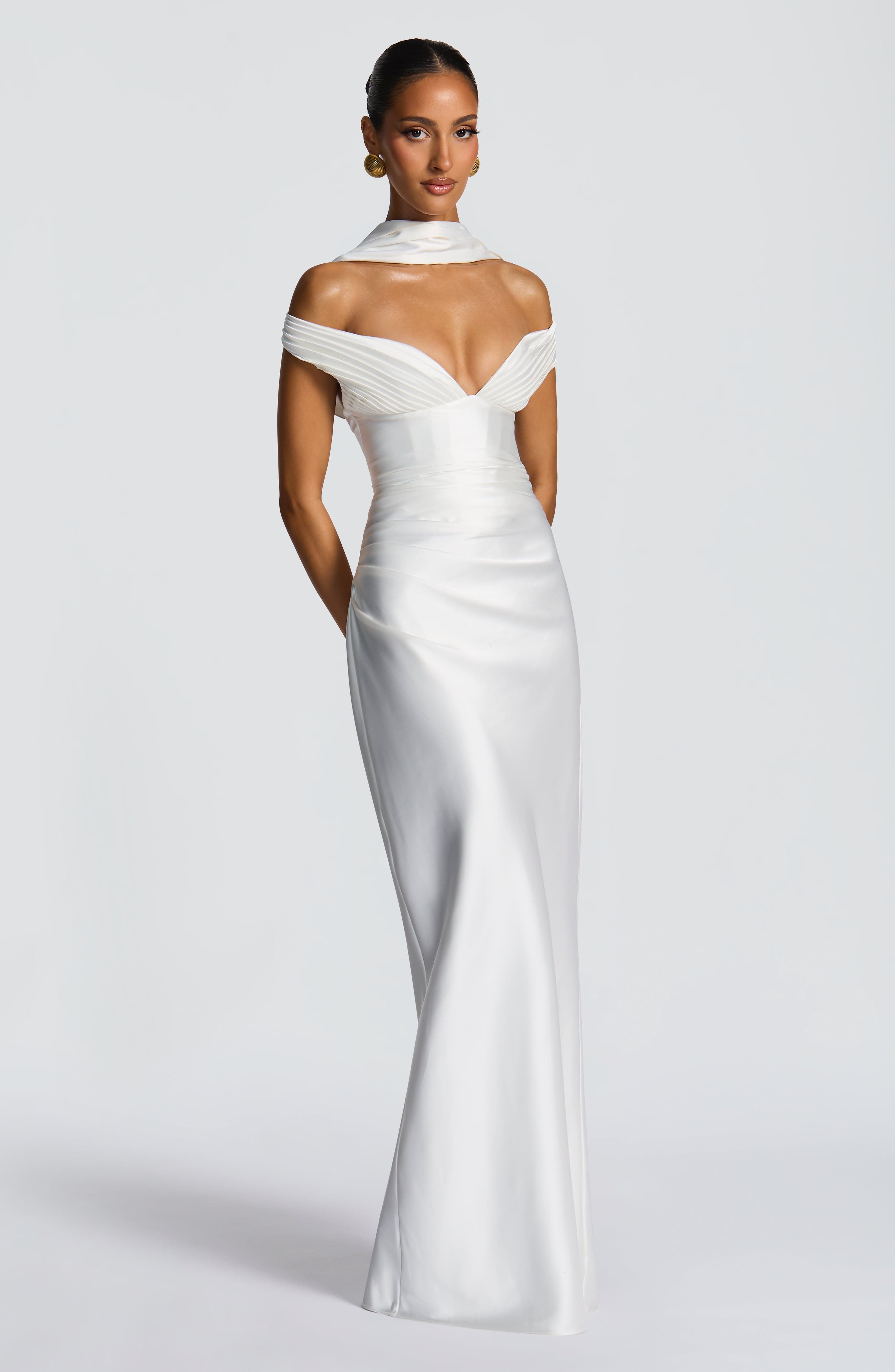 Aurelia Maxi Dress - Ivory - Image 10