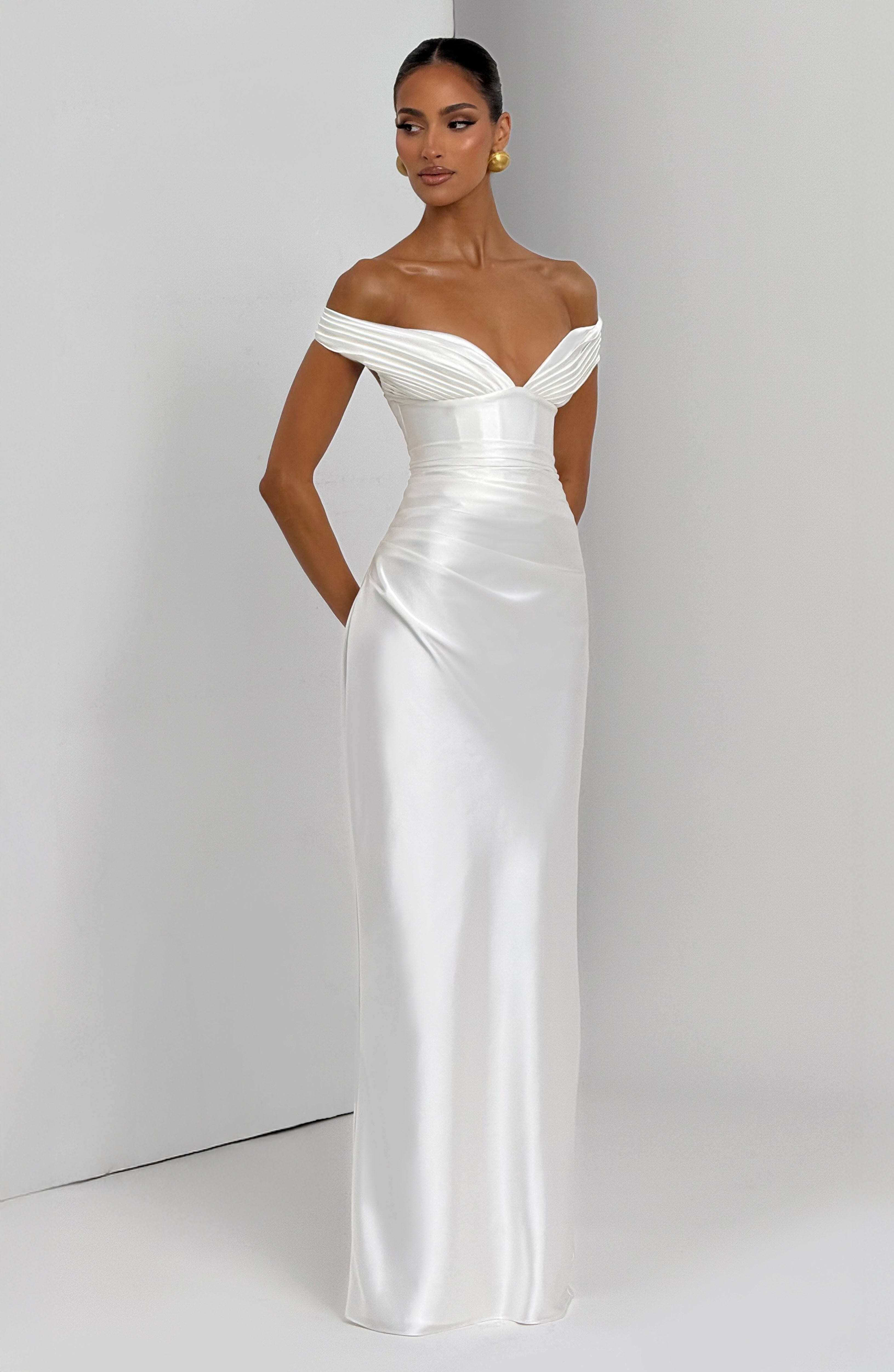 Aurelia Maxi Dress - Ivory - Image 8