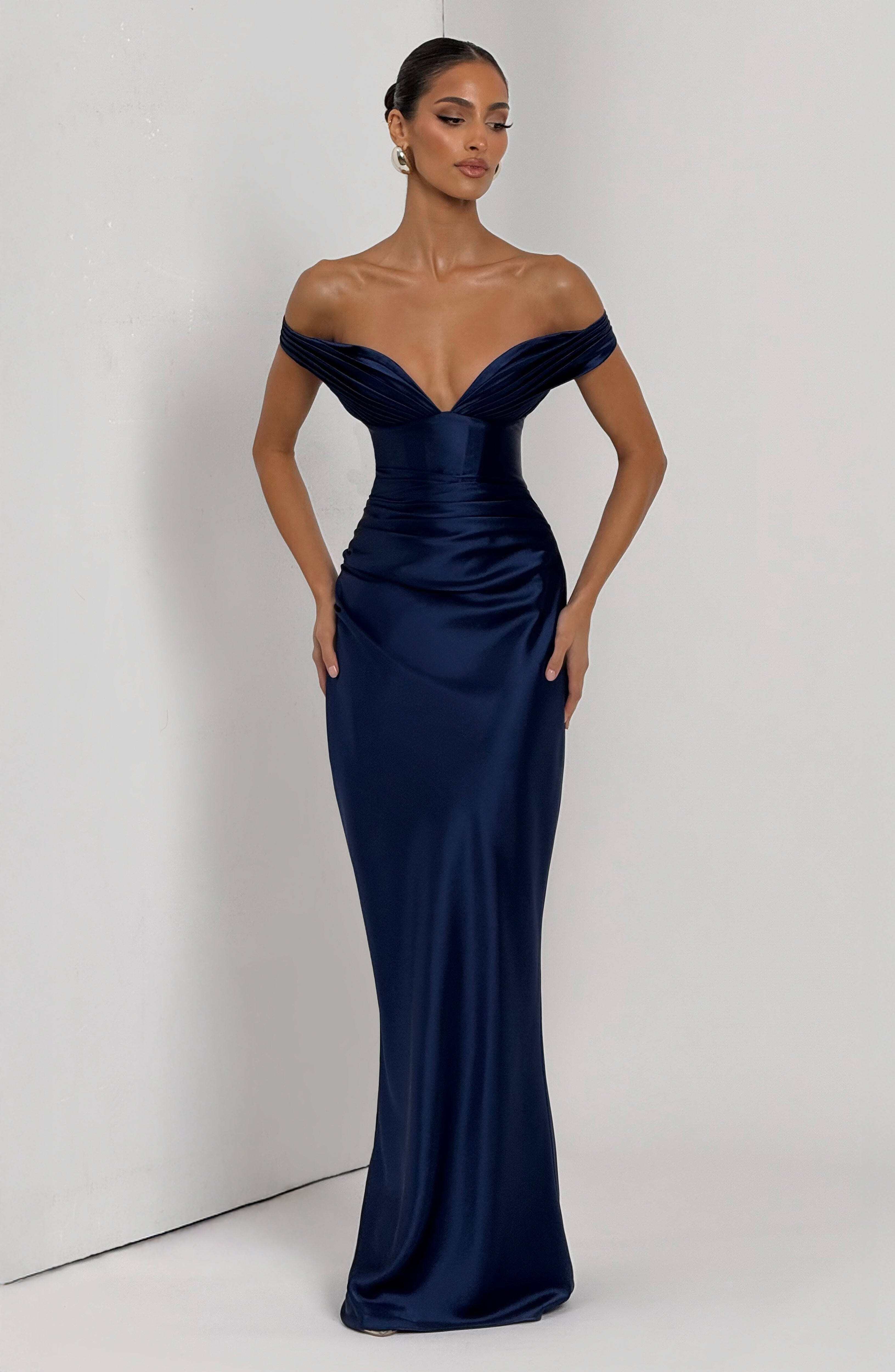 Aurelia Maxi Dress - Navy - Image 6