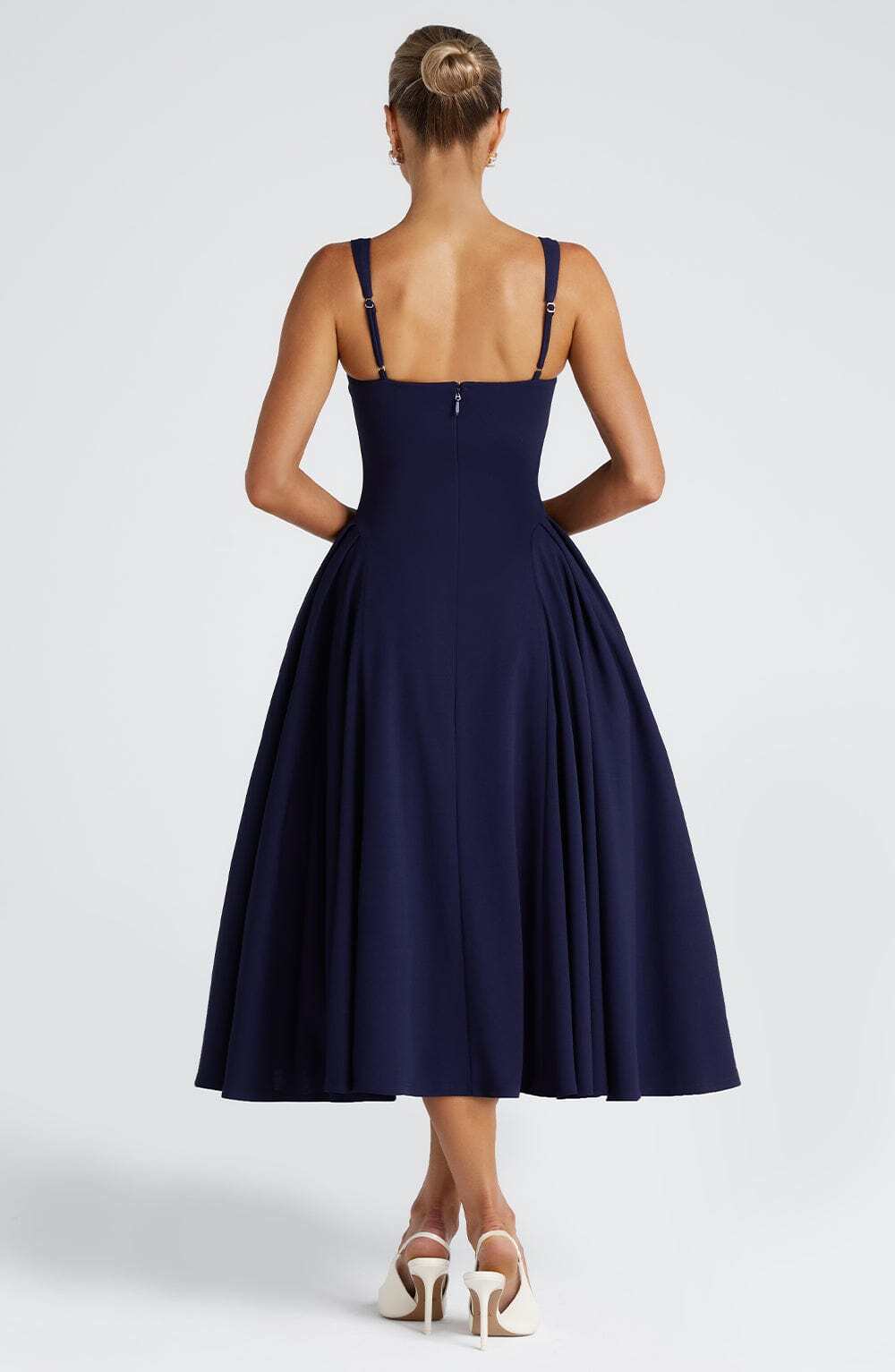 Betty Midi Dress - Navy - Image 3