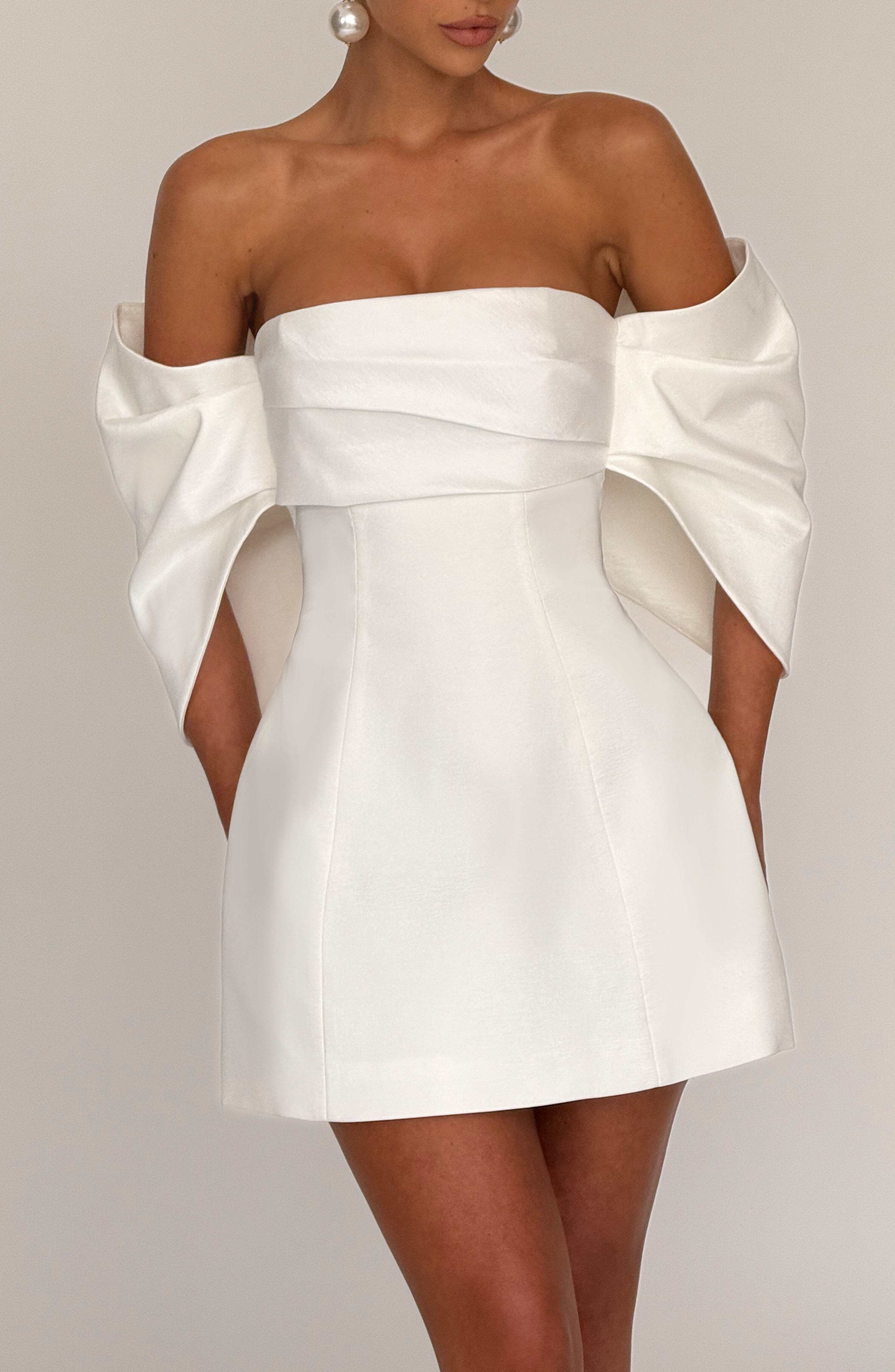 Briella Mini Dress - Ivory - Image 2