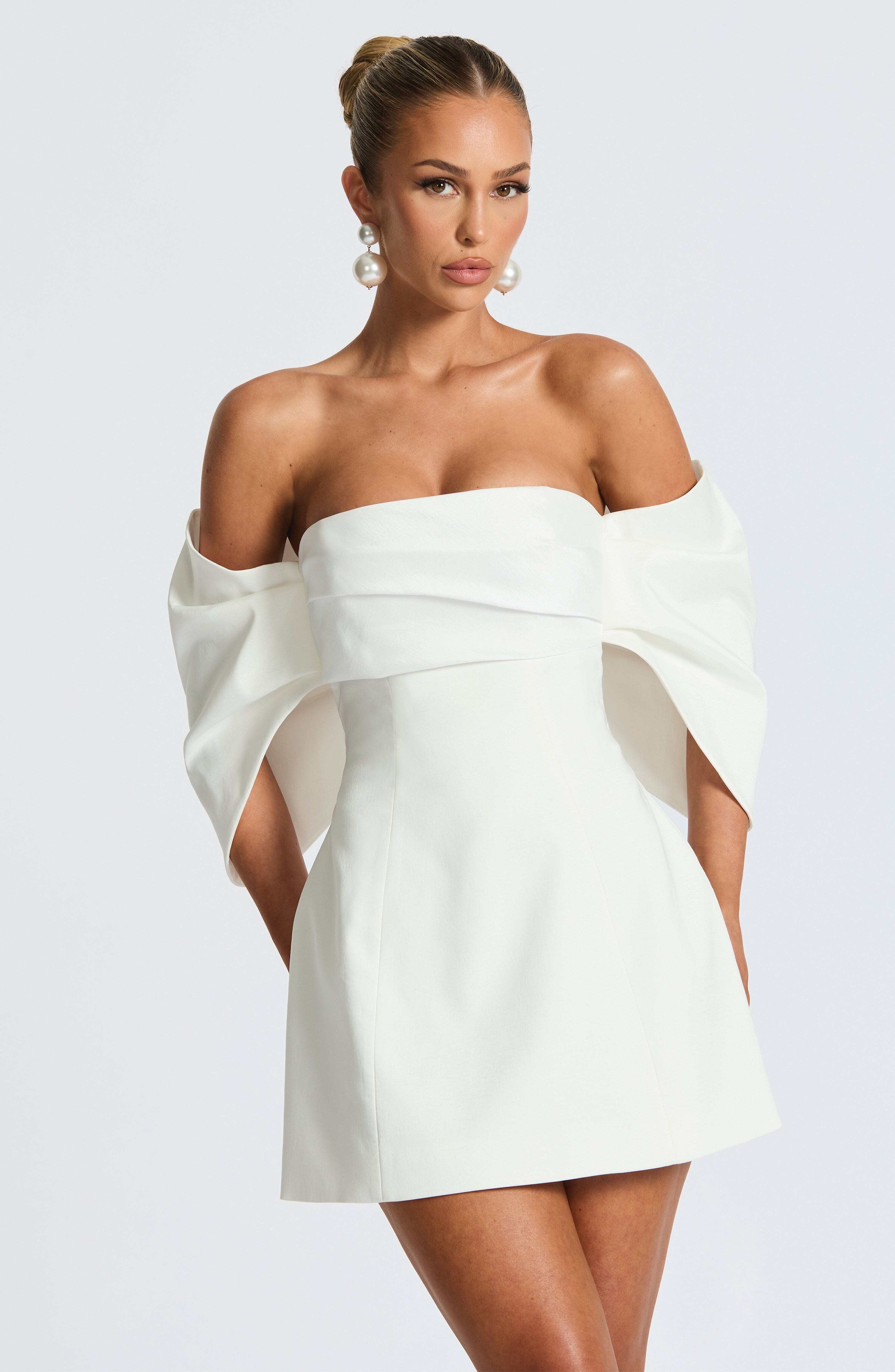 Briella Mini Dress - Ivory - Image 5