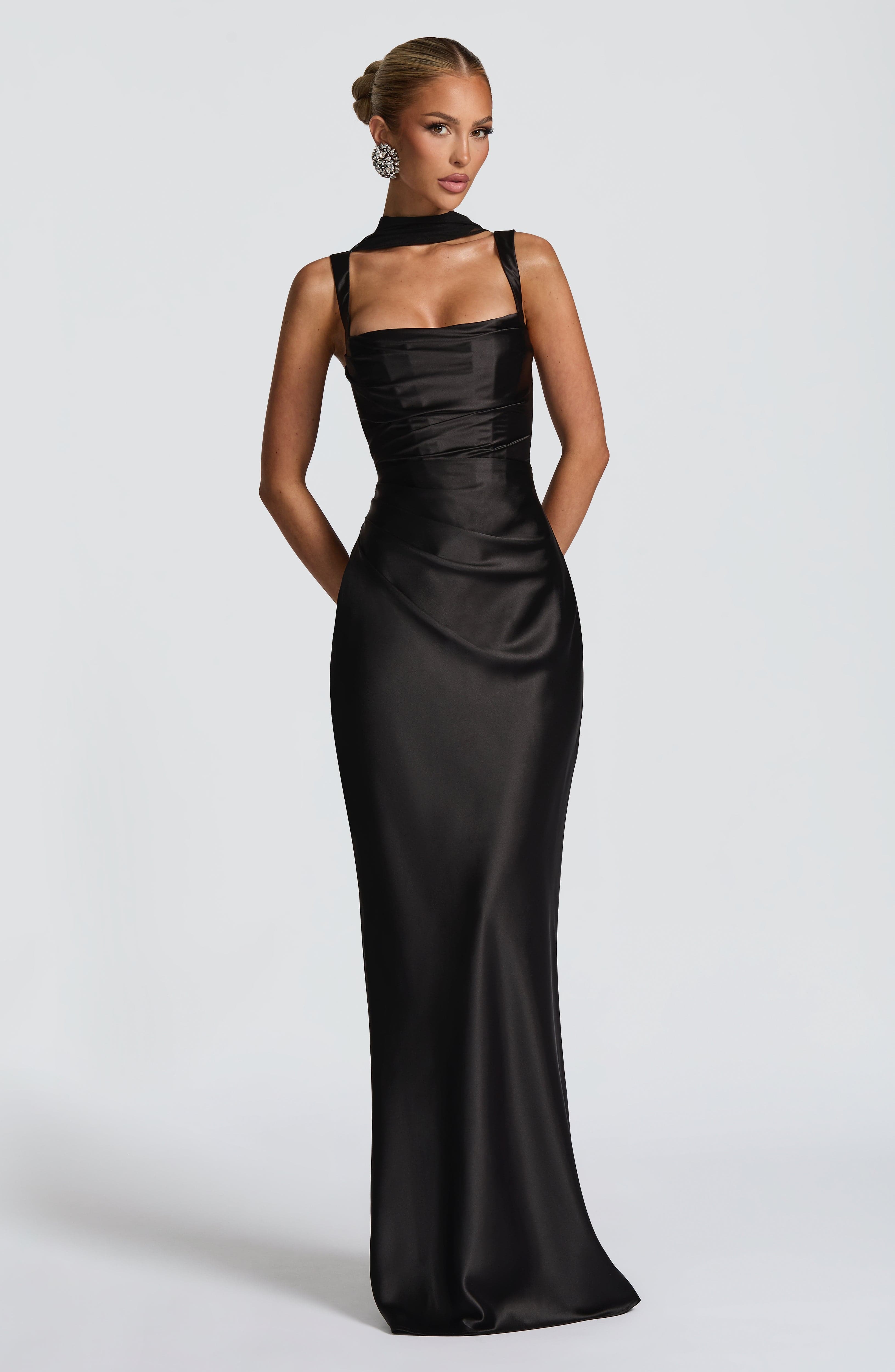 Calanthe Maxi Dress - Black - Image 2