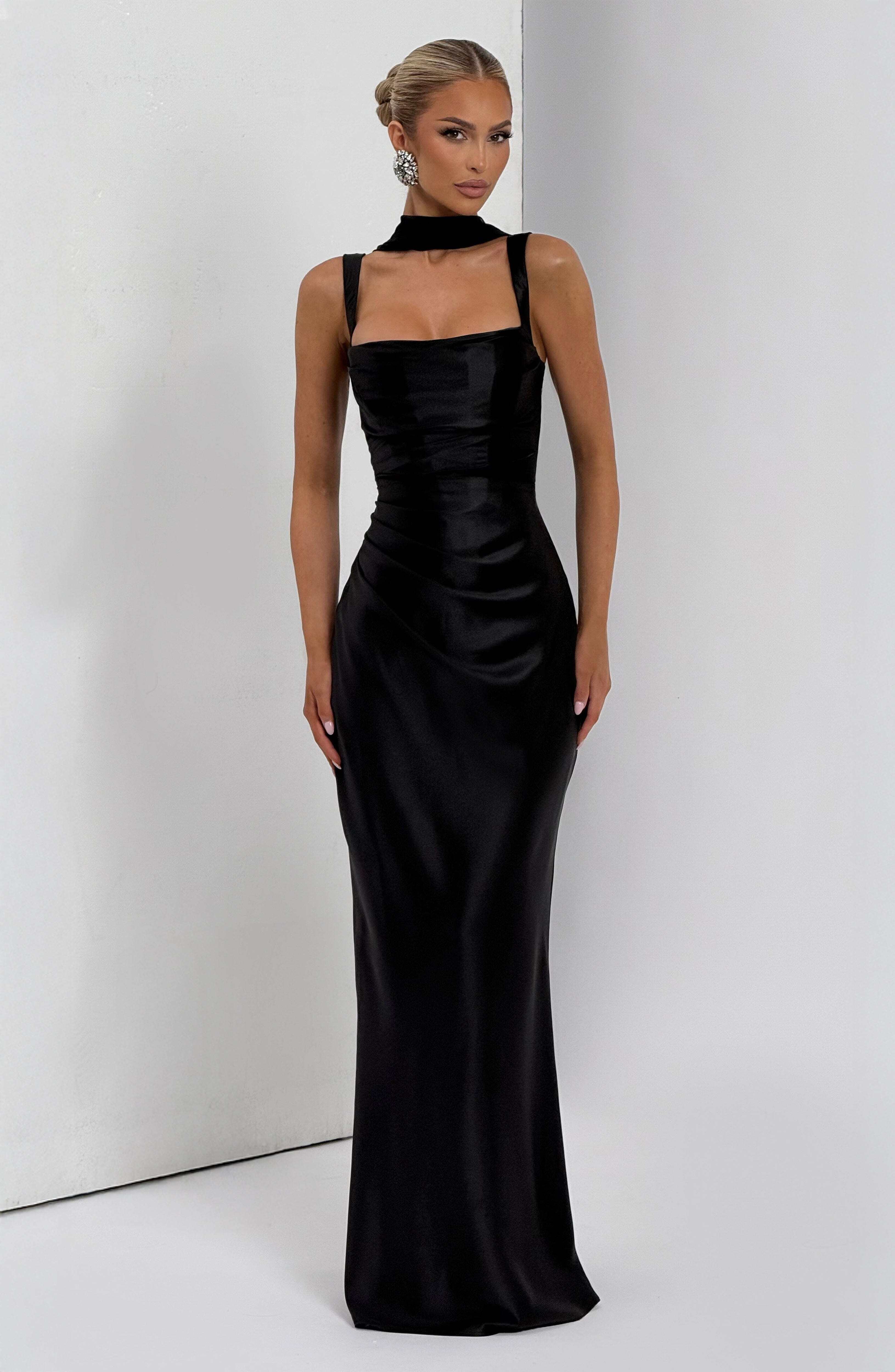 Calanthe Maxi Dress - Black - Image 7