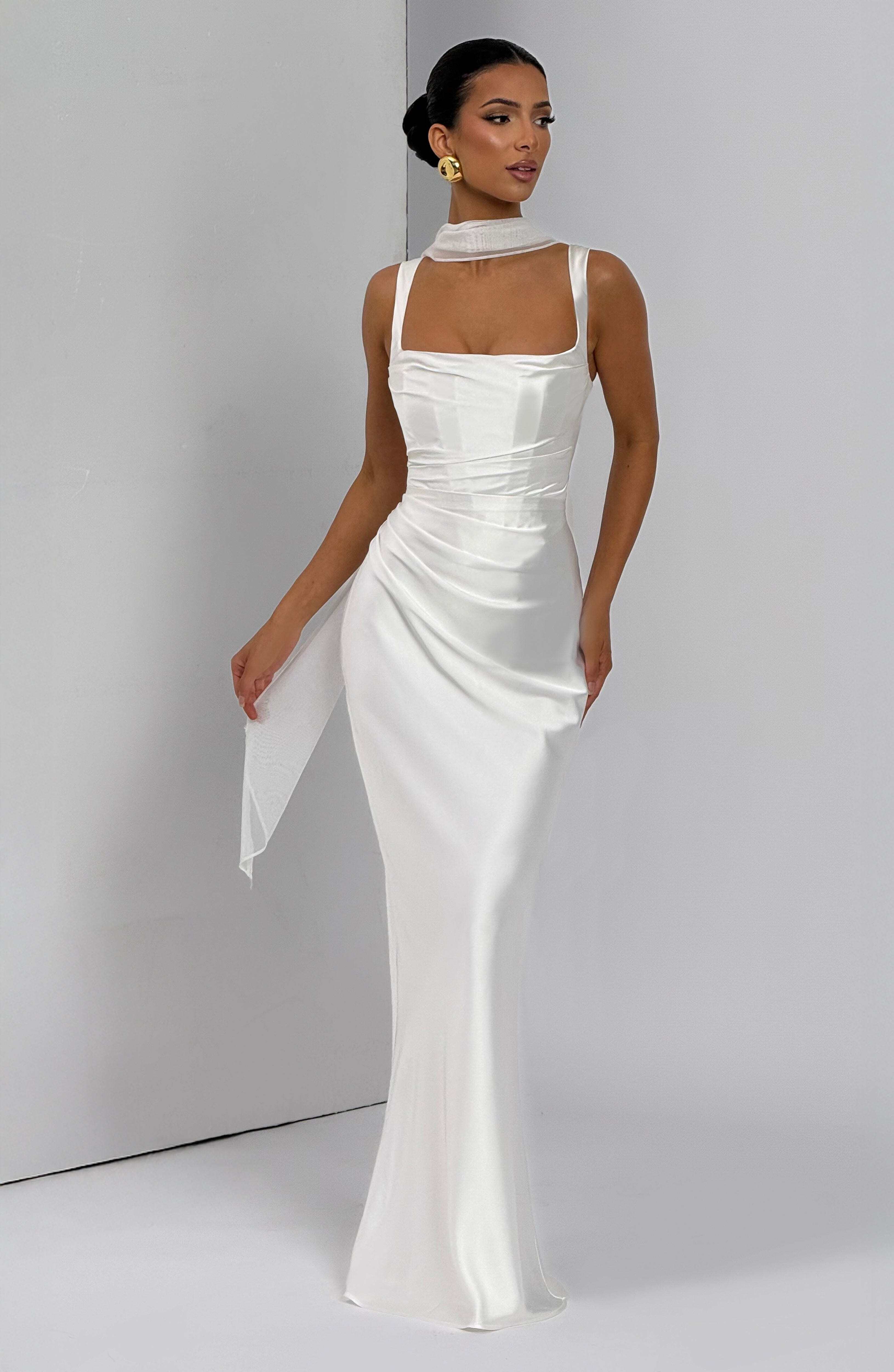 Calanthe Maxi Dress - Ivory - Image 7