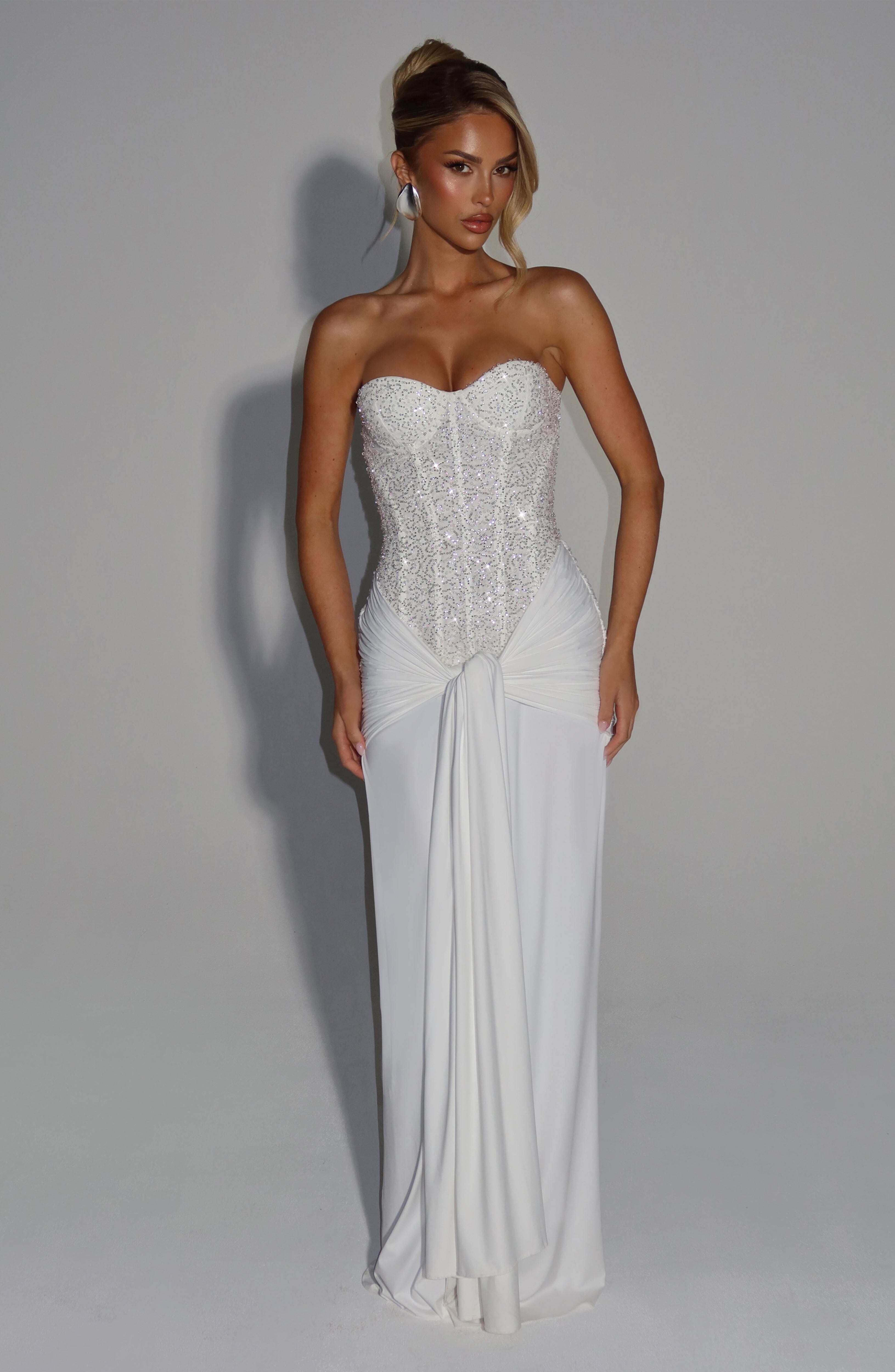 Carina Maxi Dress - Ivory - Image 3