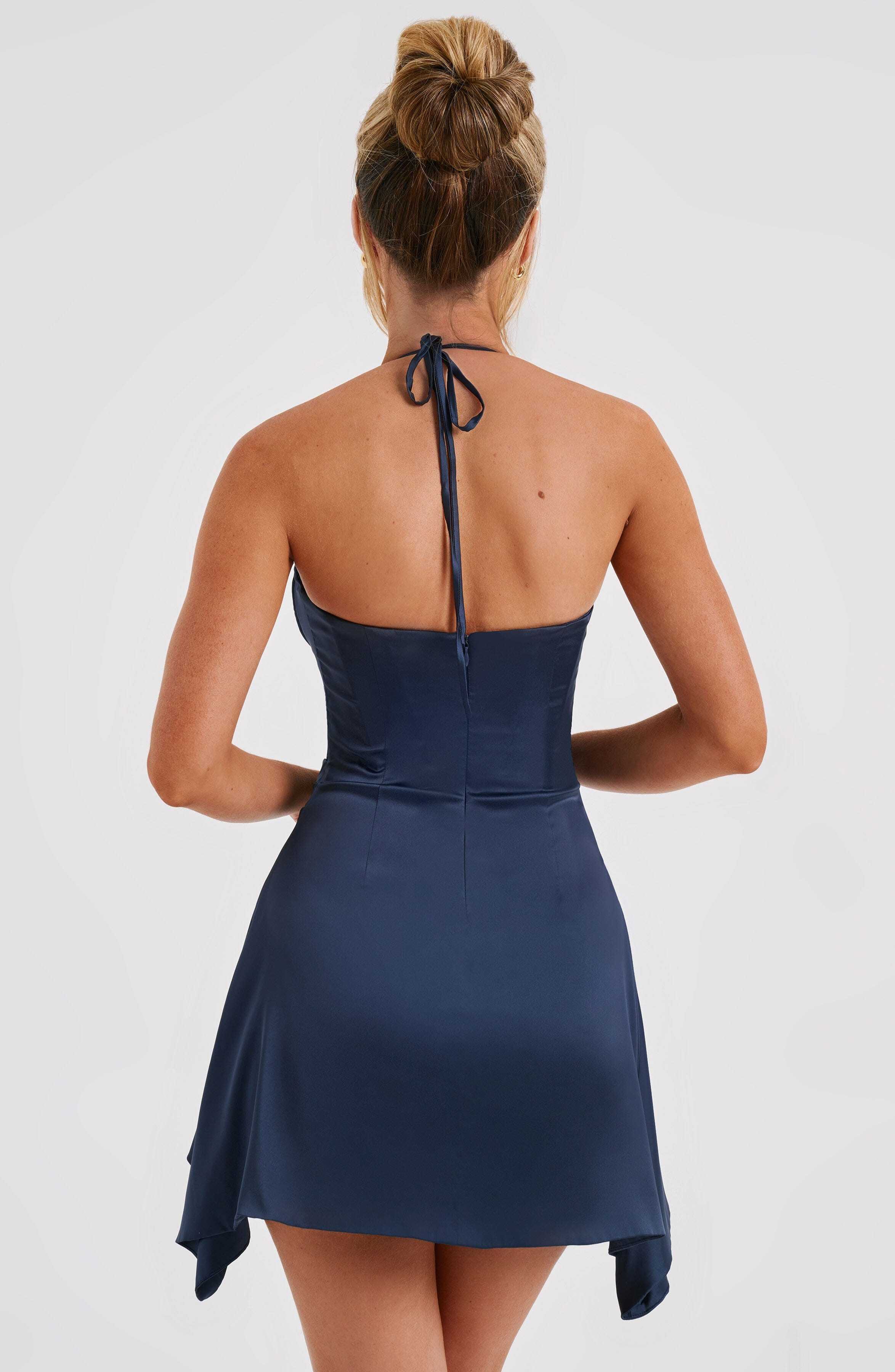 Cartia Mini Dress - Navy - Image 4
