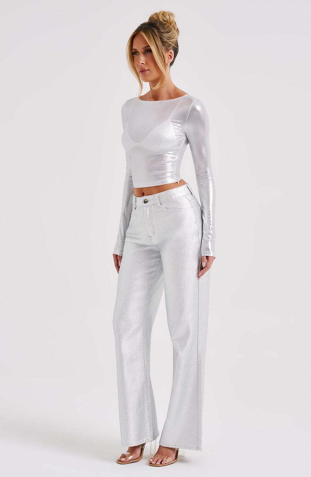 Cassidy Pant - Silver - Image 12
