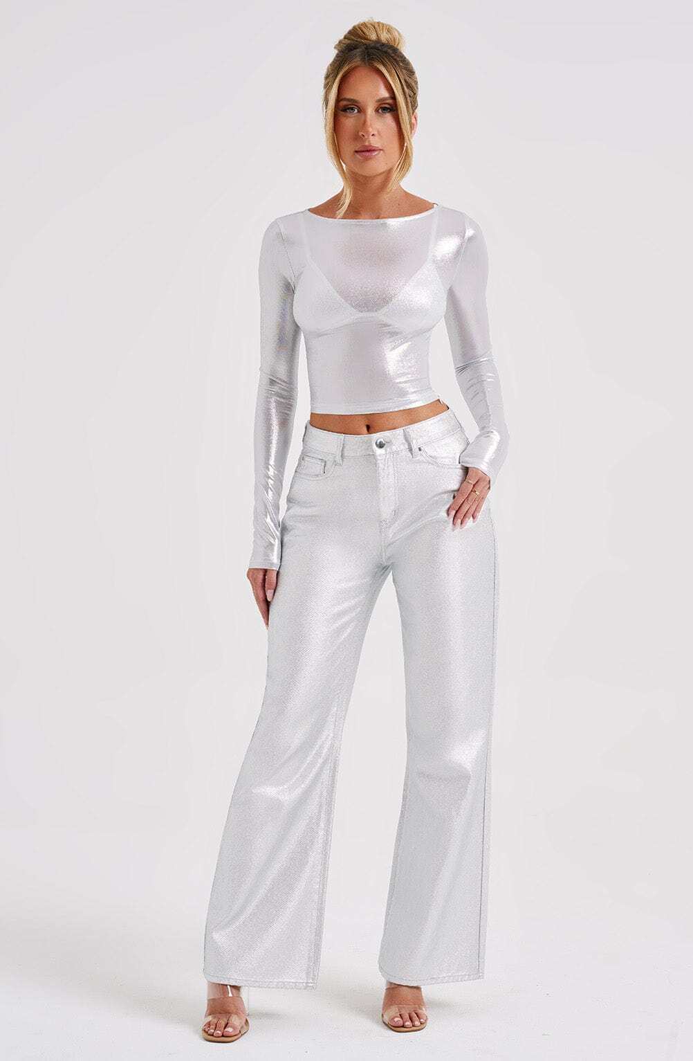 Cassidy Pant - Silver - Image 11