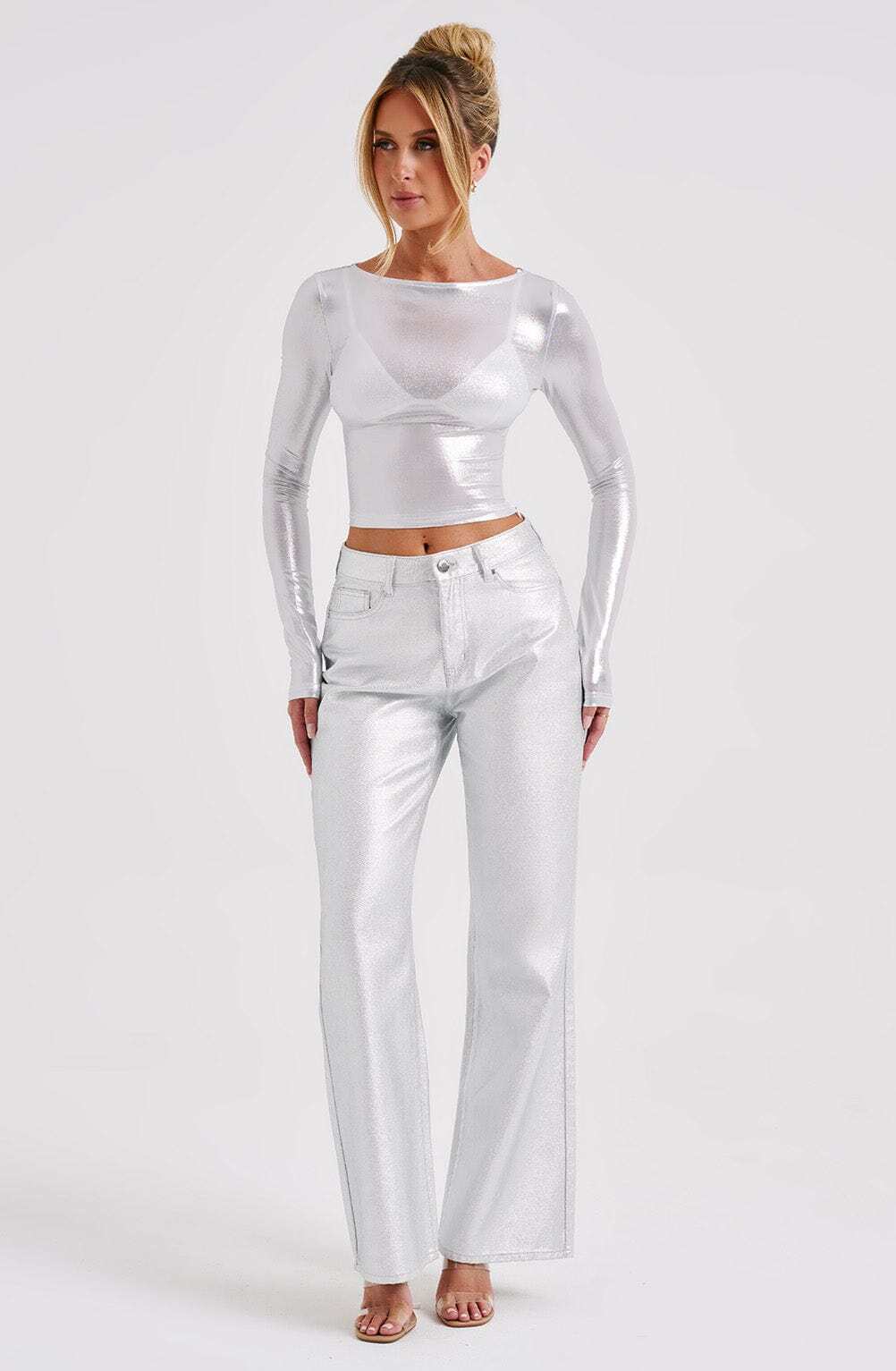 Cassidy Pant - Silver - Image 8