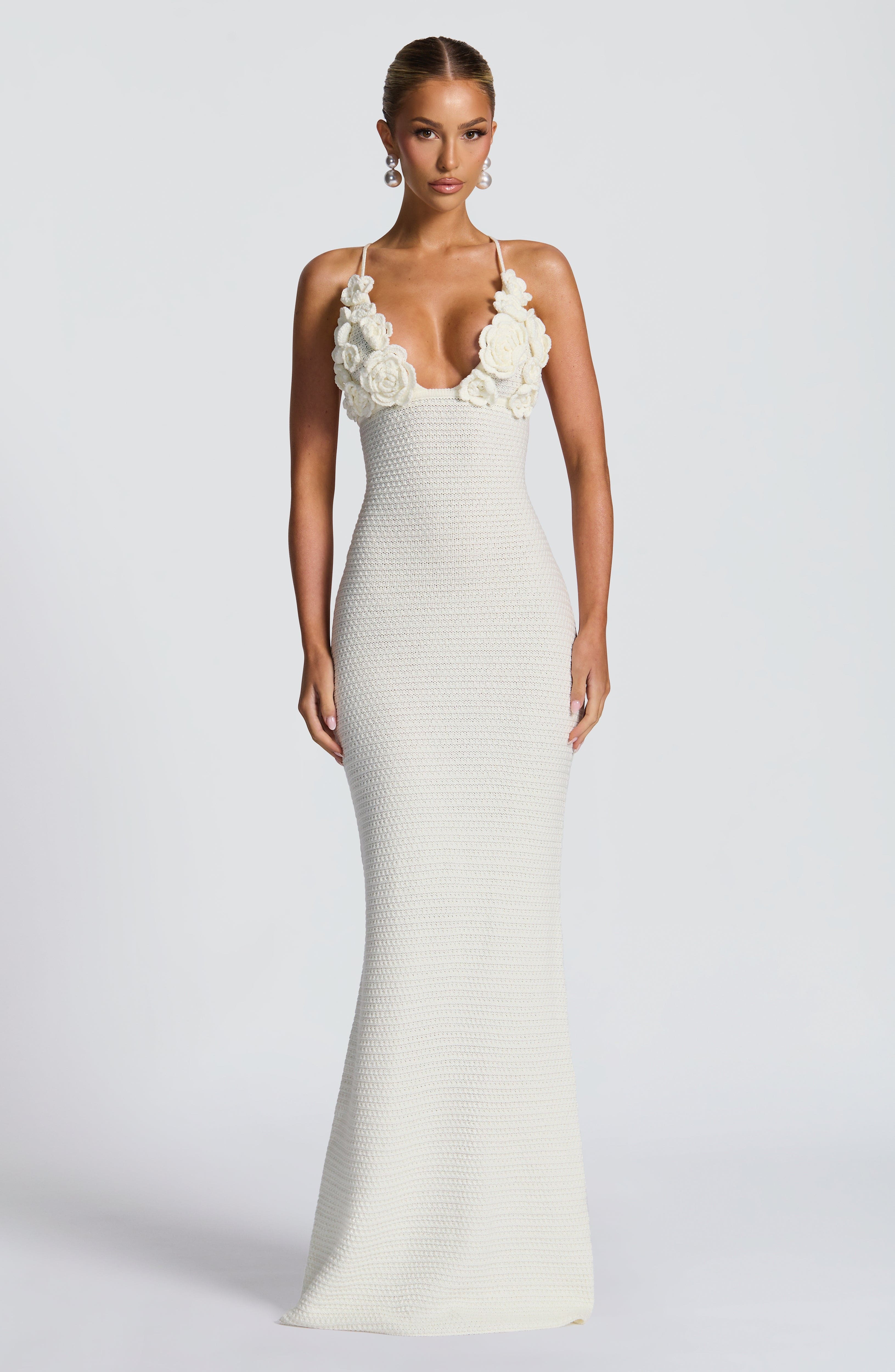 Celaena Maxi Dress - Ivory - Image 6