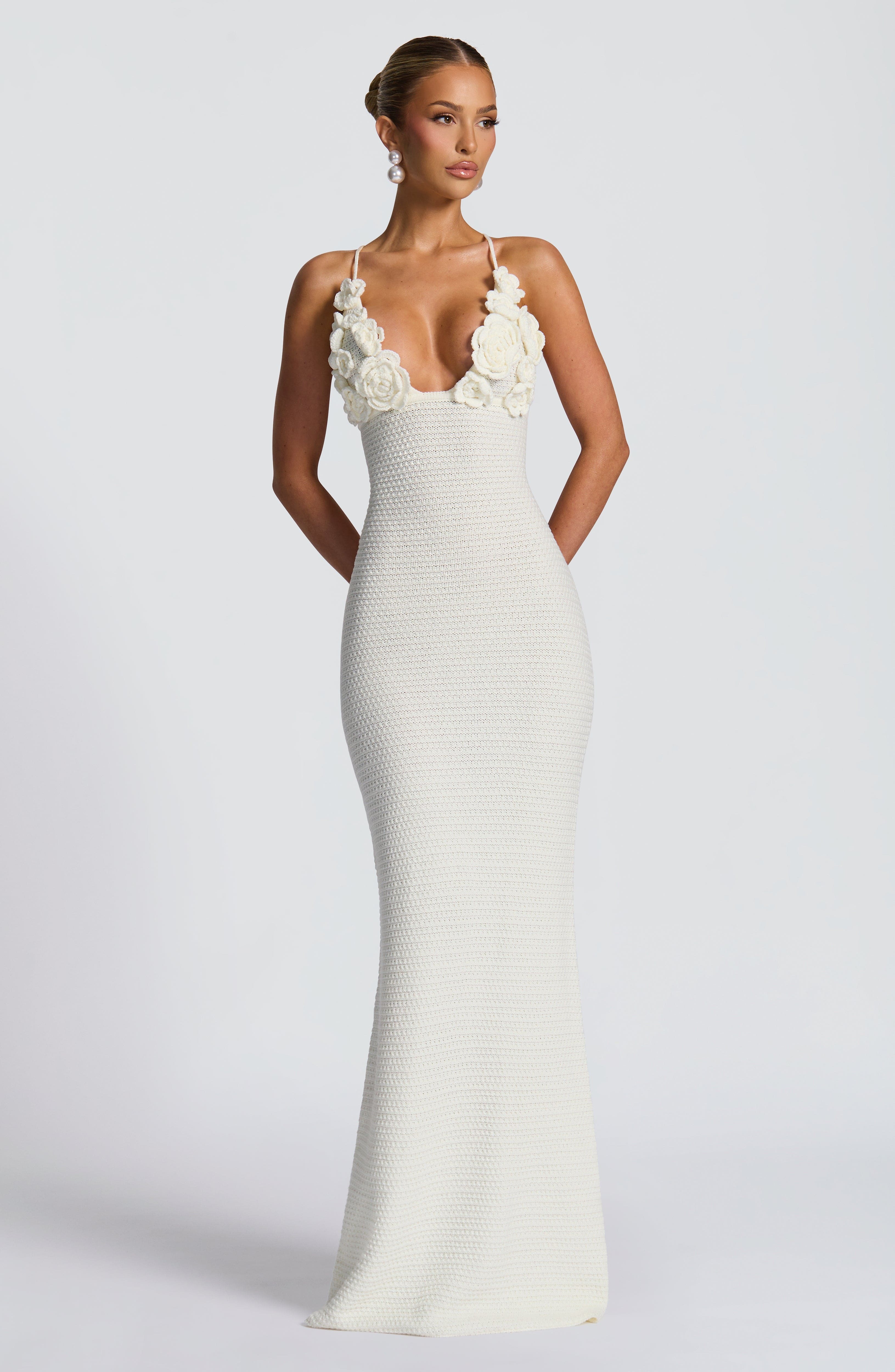 Celaena Maxi Dress - Ivory - Image 9