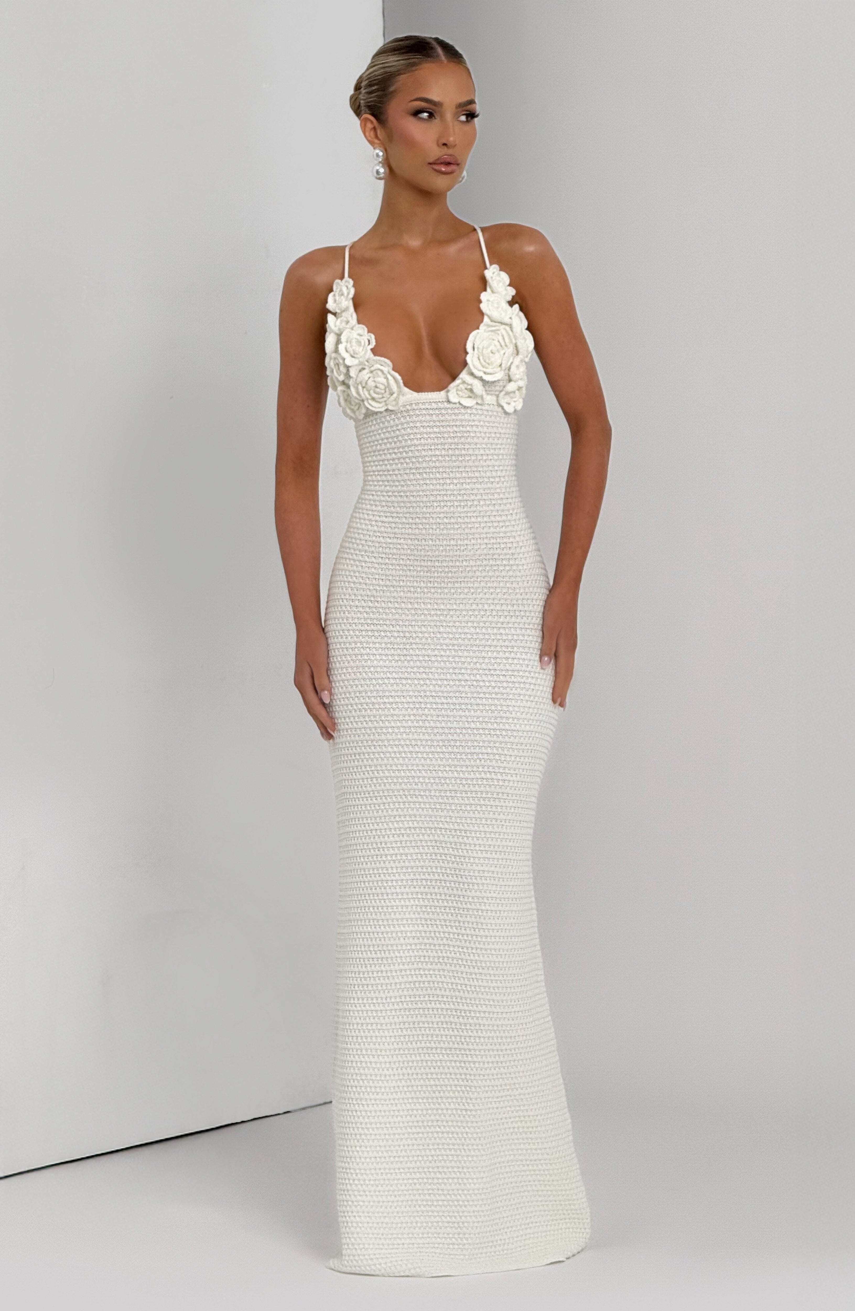 Celaena Maxi Dress - Ivory - Image 8