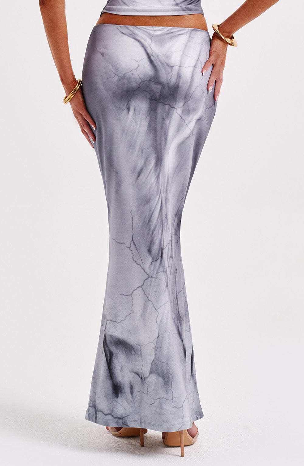 Charmayne Maxi Skirt - Grey Body Print - Image 2