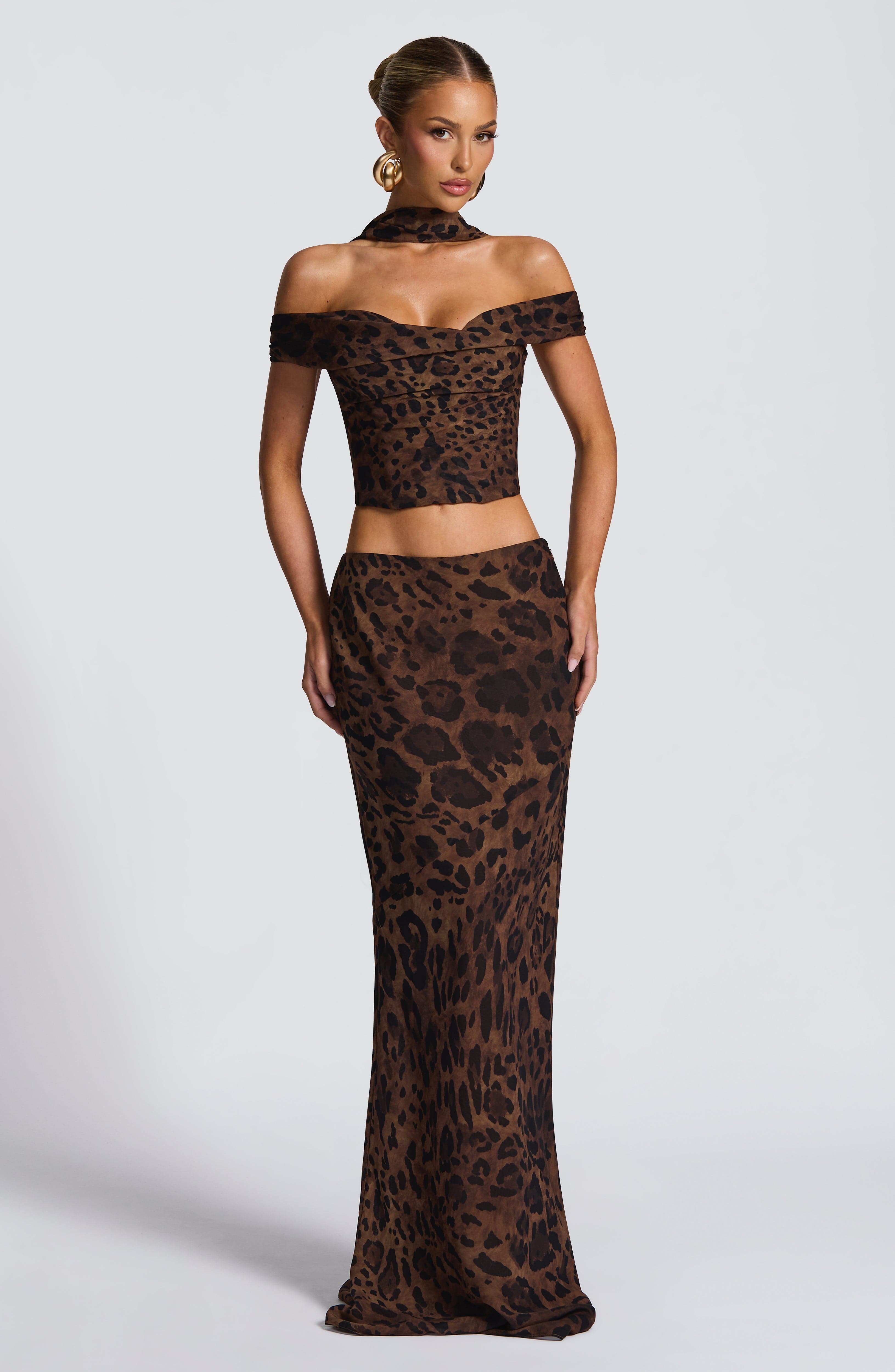 Chrysoula Maxi Skirt - Leopard Print - Image 5