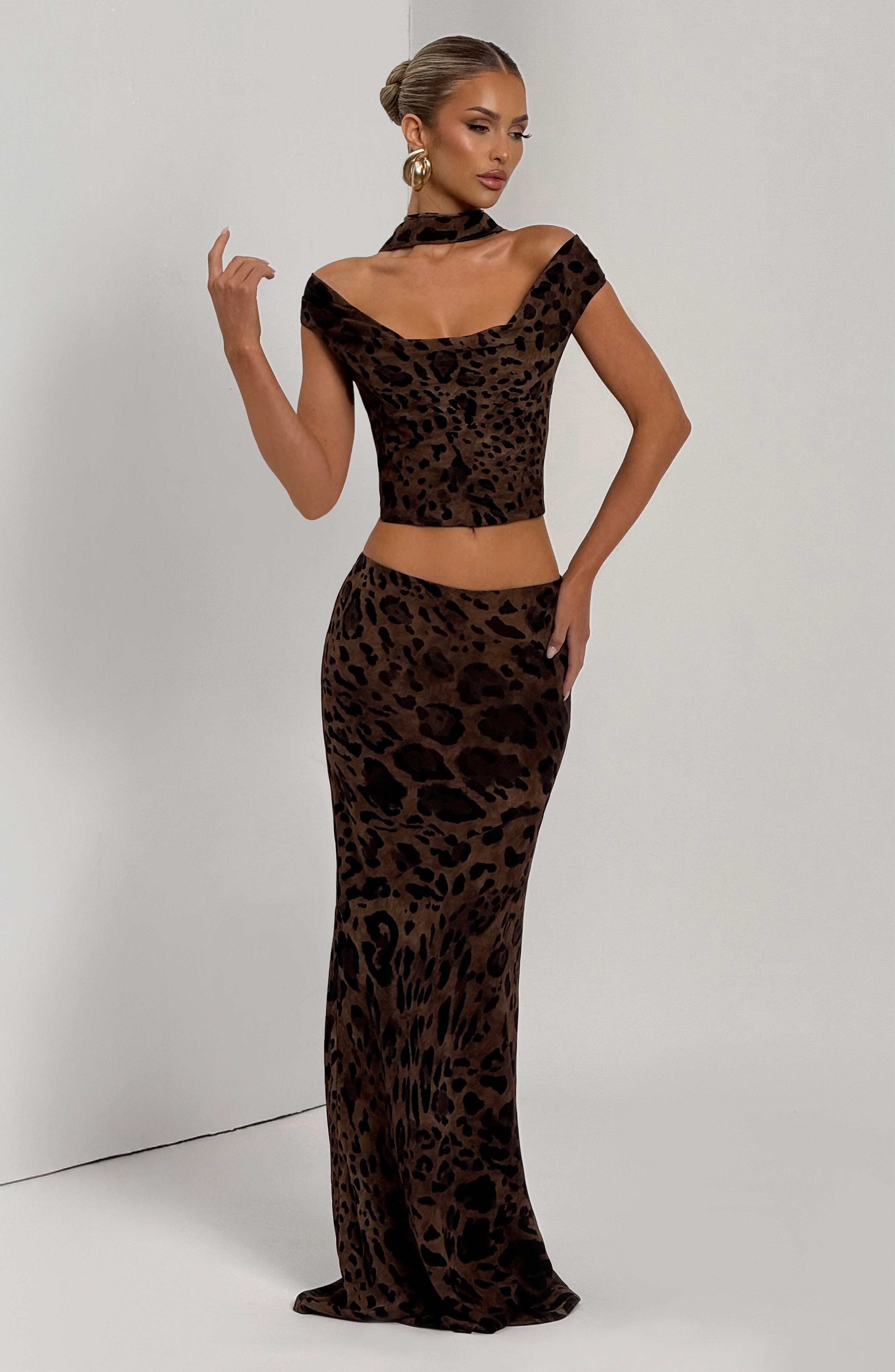 Chrysoula Maxi Skirt - Leopard Print - Image 7