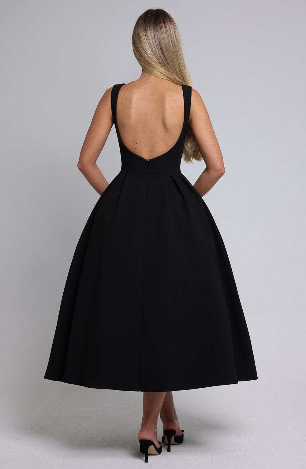 Clarabella Midi Dress - Black - Image 7