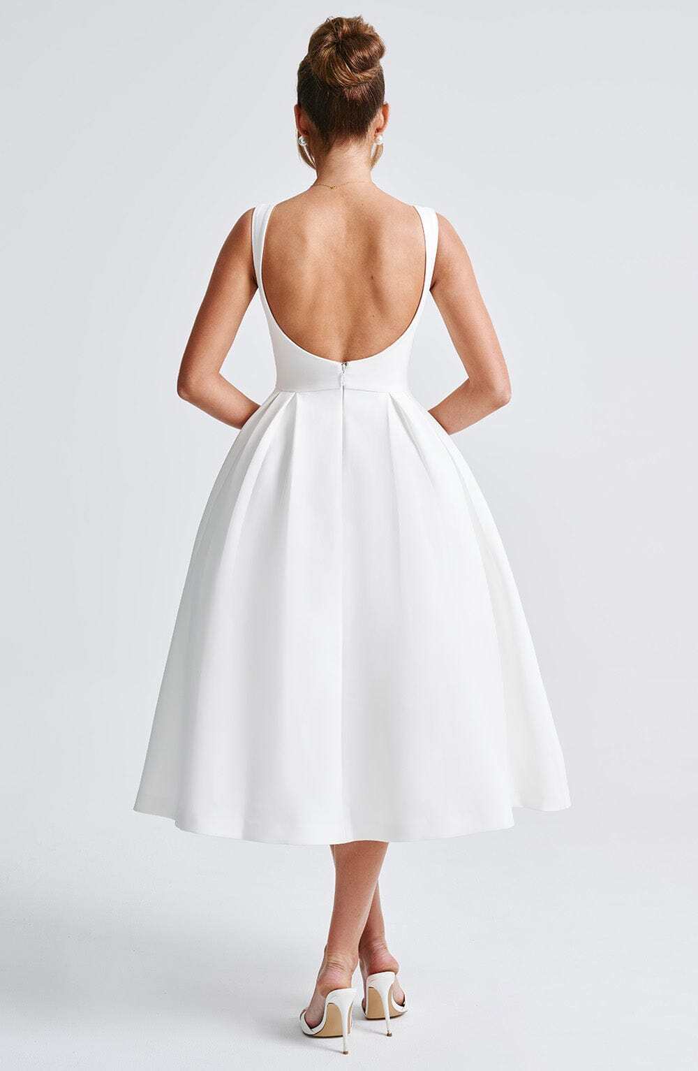 Clarabella Midi Dress - Ivory - Image 17