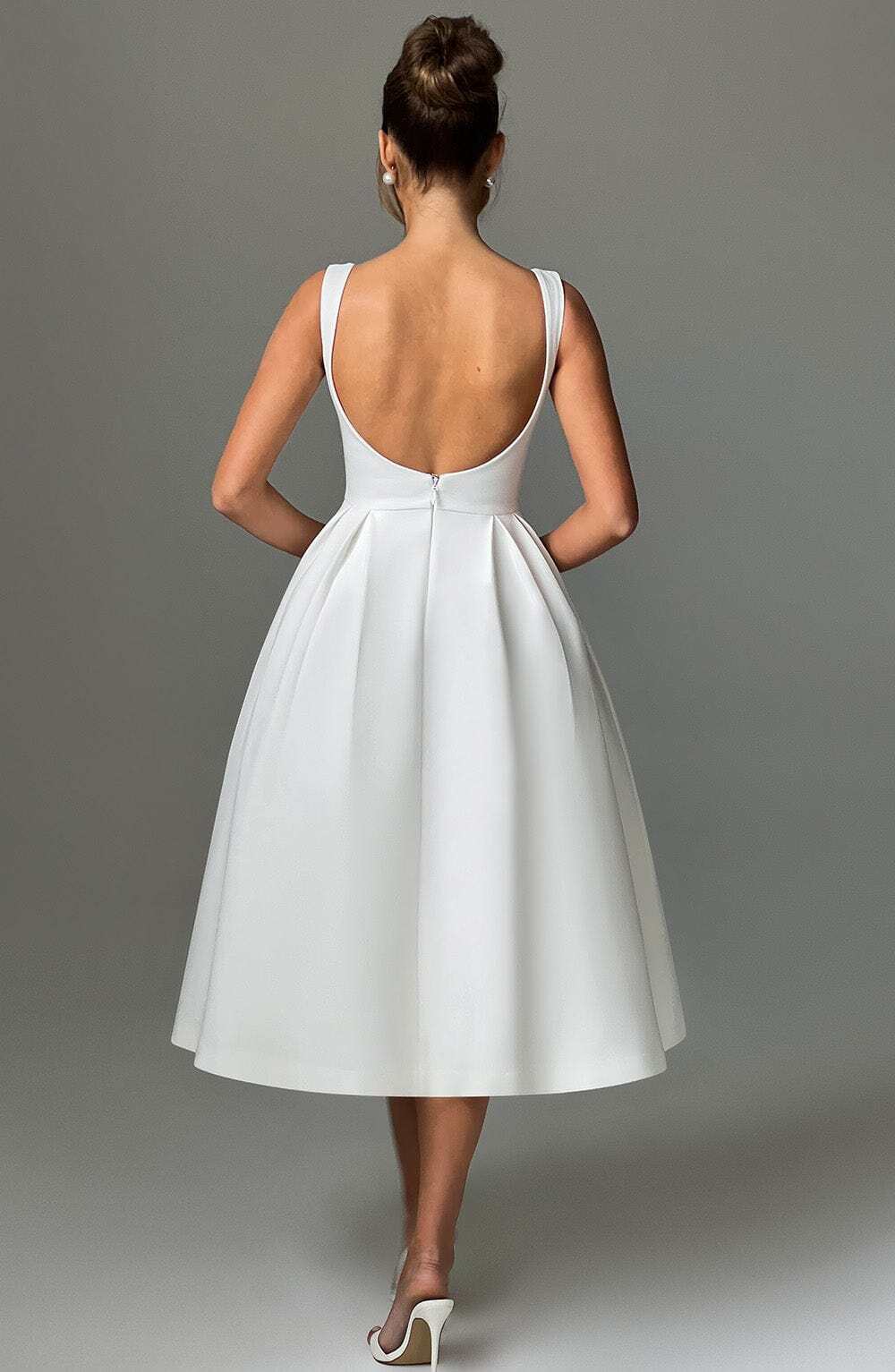 Clarabella Midi Dress - Ivory - Image 10
