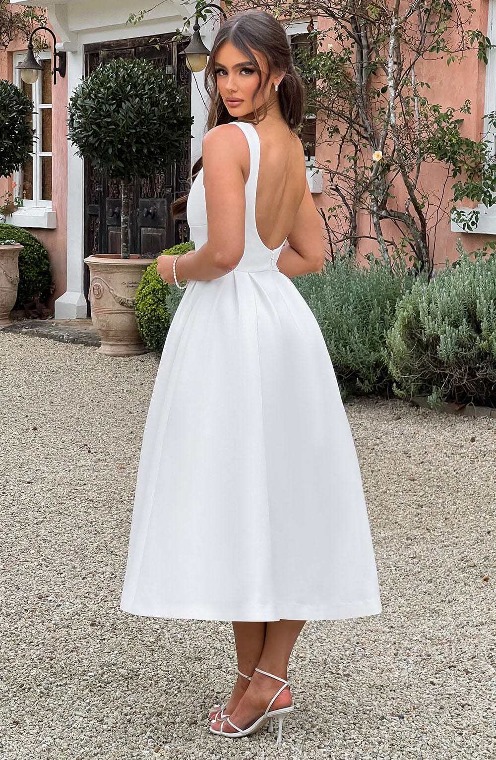 Clarabella Midi Dress - Ivory - Image 7