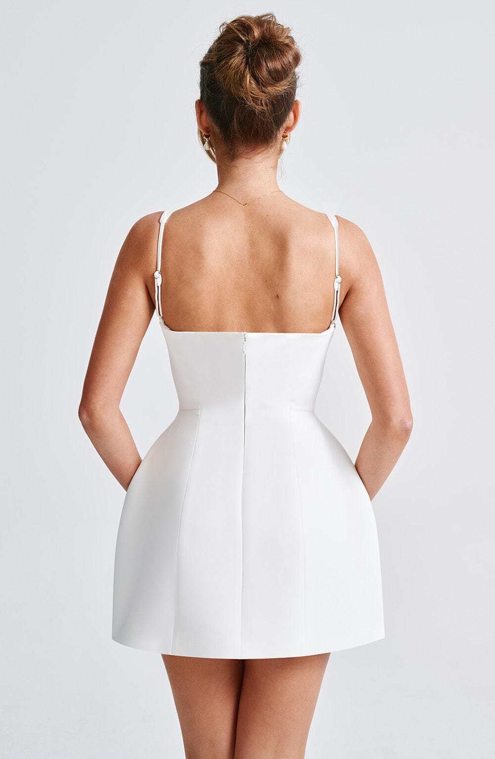 Claretta Mini Dress Ivory - Image 4
