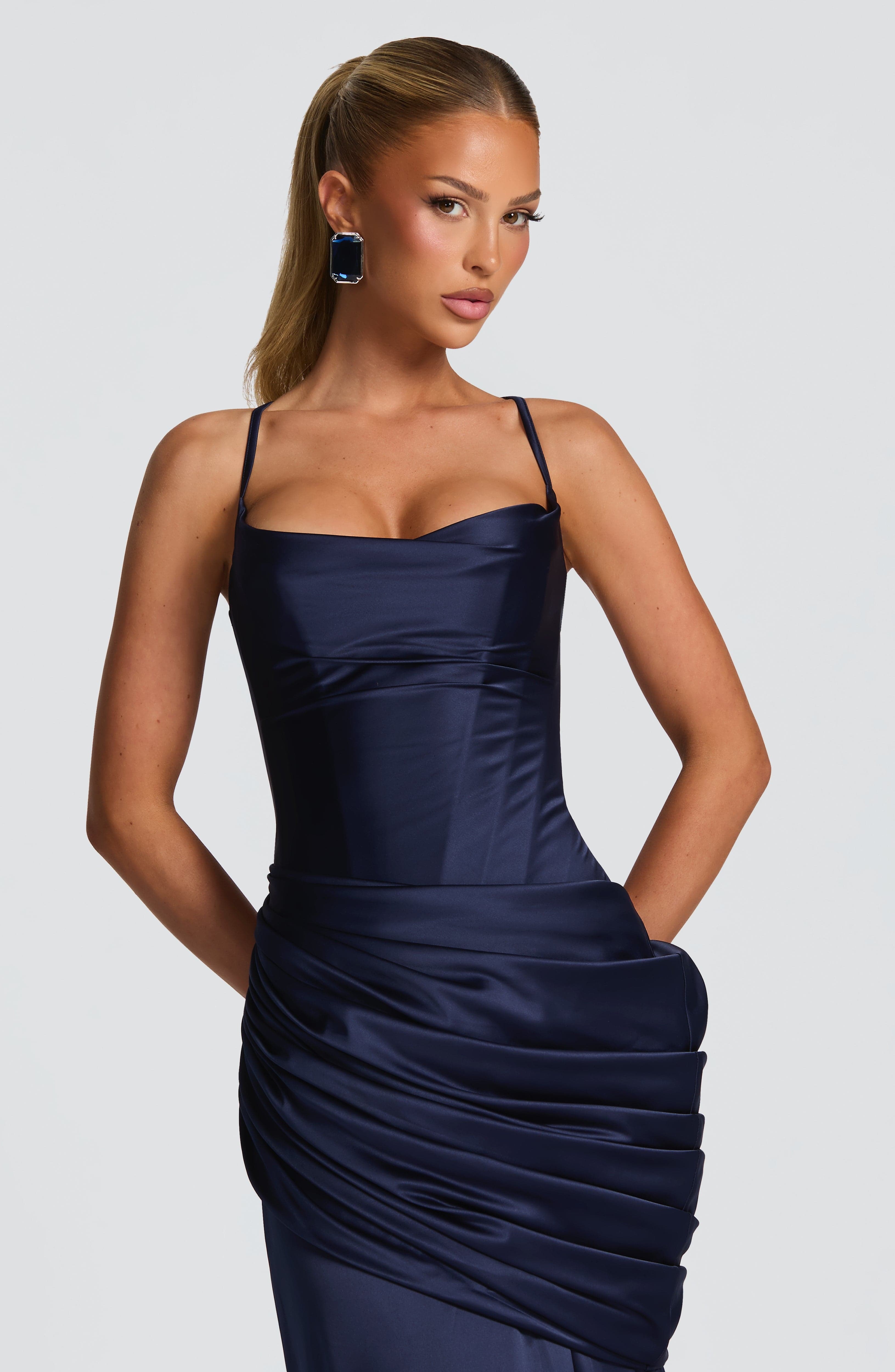 Connie Gown - Navy - Image 8