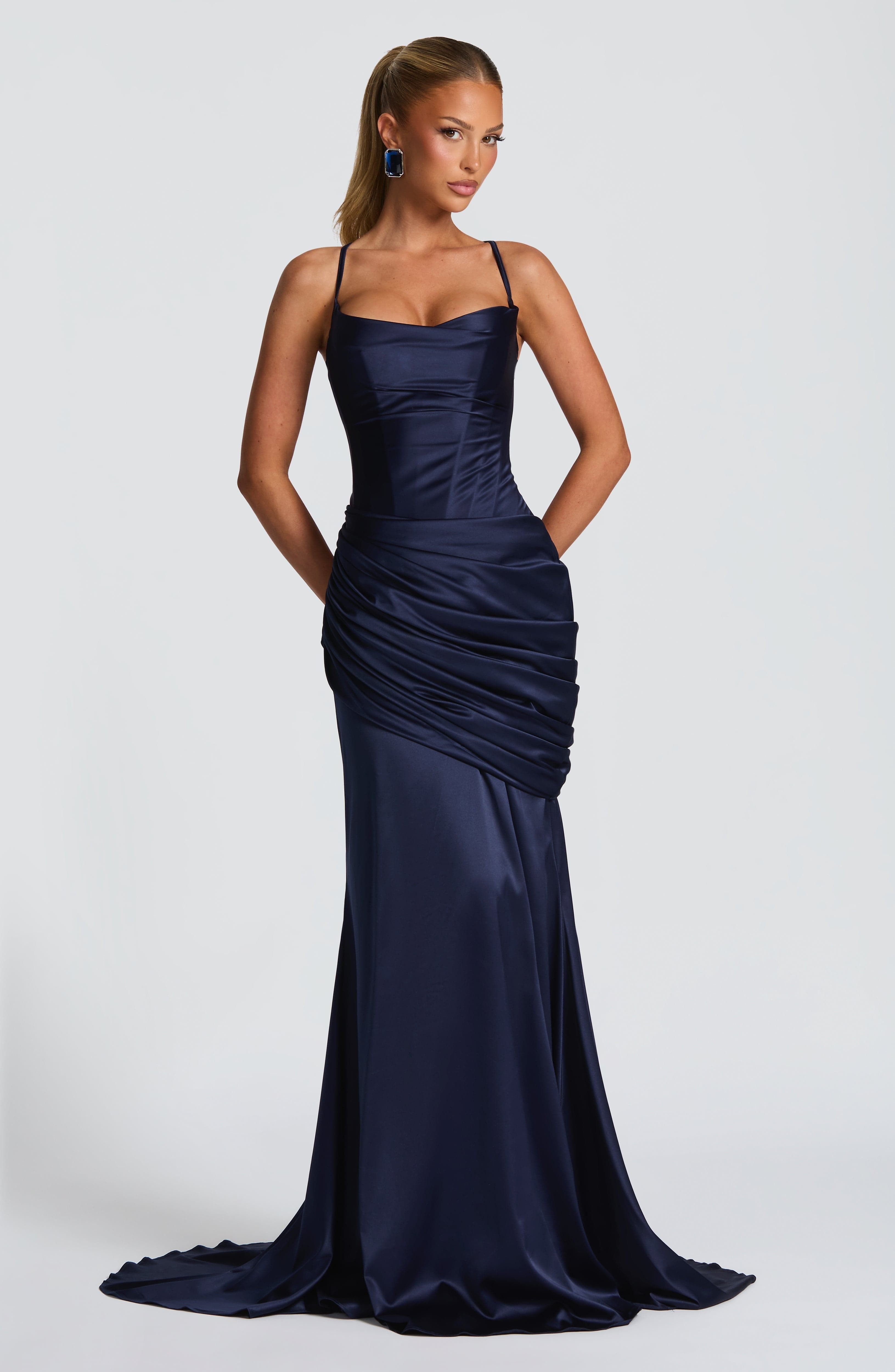 Connie Gown - Navy - Image 4