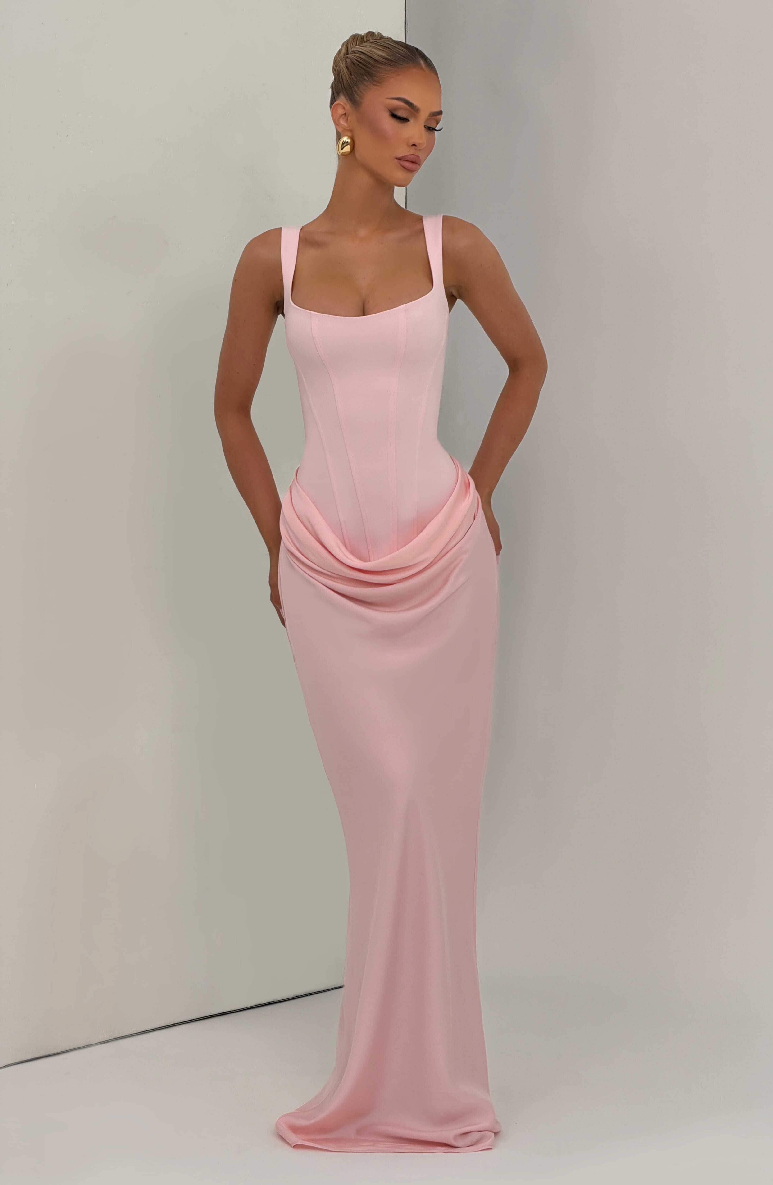 Cornelia Maxi Dress - Blush - Image 5
