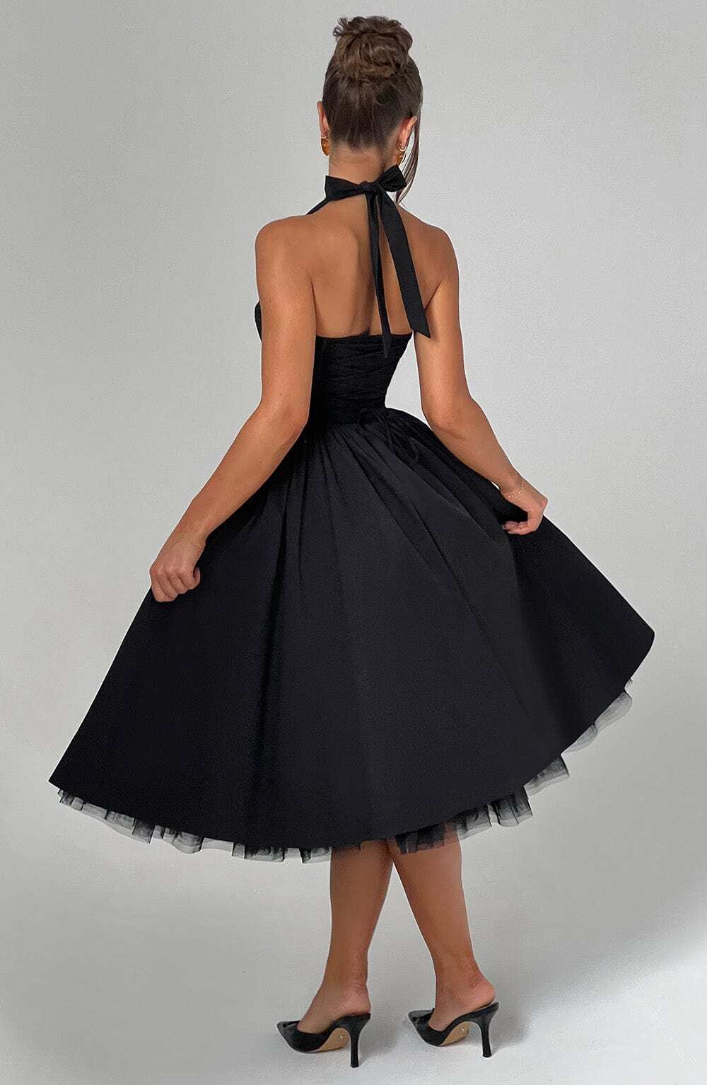 Cressida Midi Dress - Black - Image 2