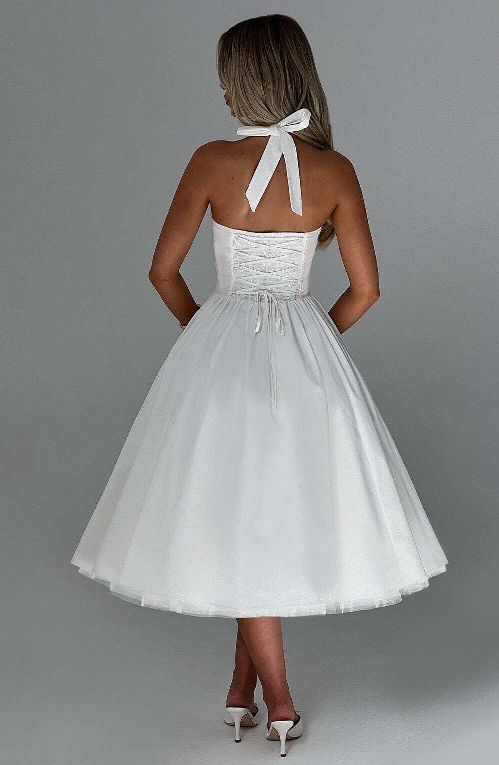Cressida Midi Dress - Ivory - Image 2