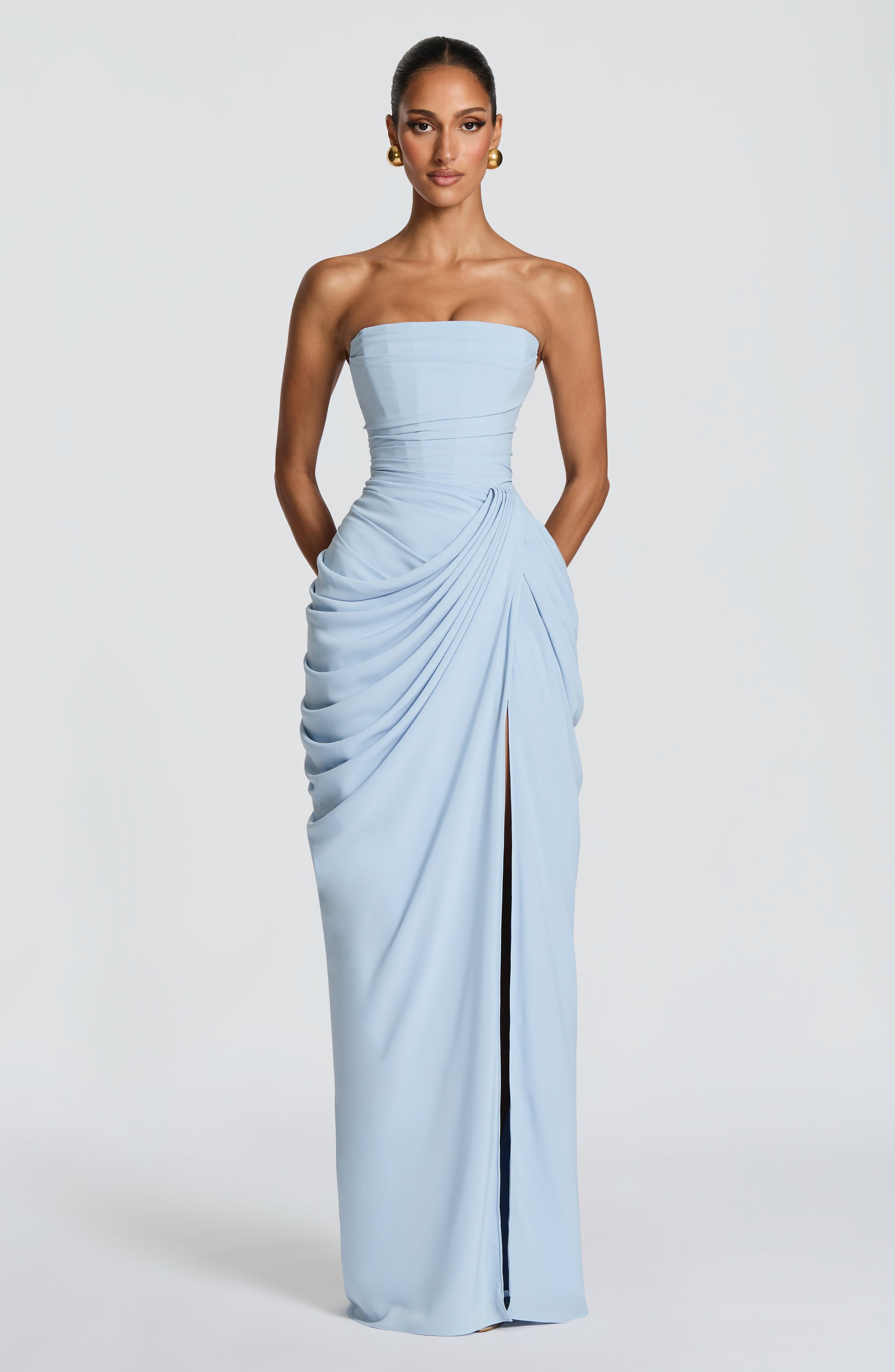 Cyra Maxi Dress - Glacier Blue - Image 4