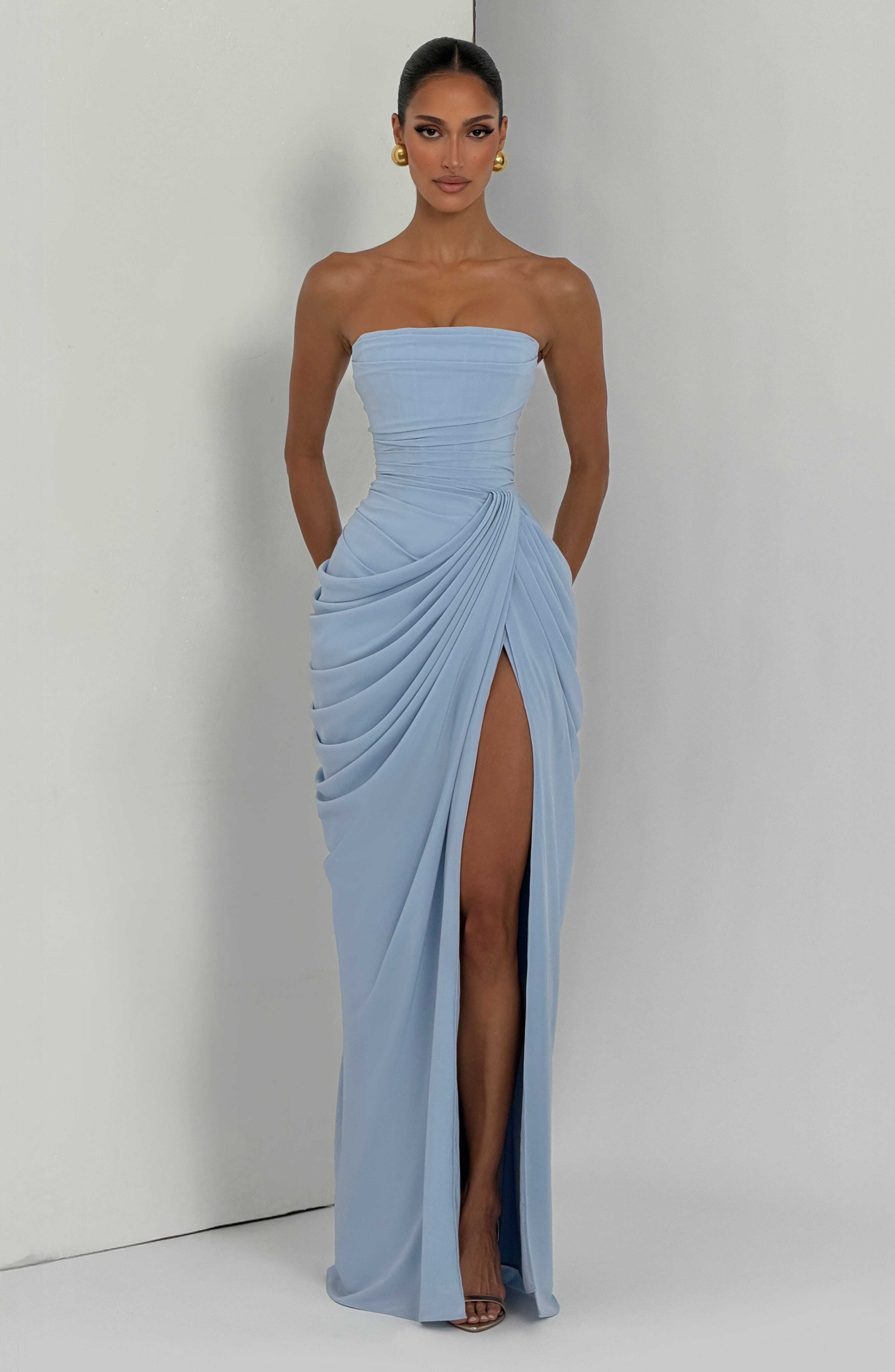 Cyra Maxi Dress - Glacier Blue - Image 9