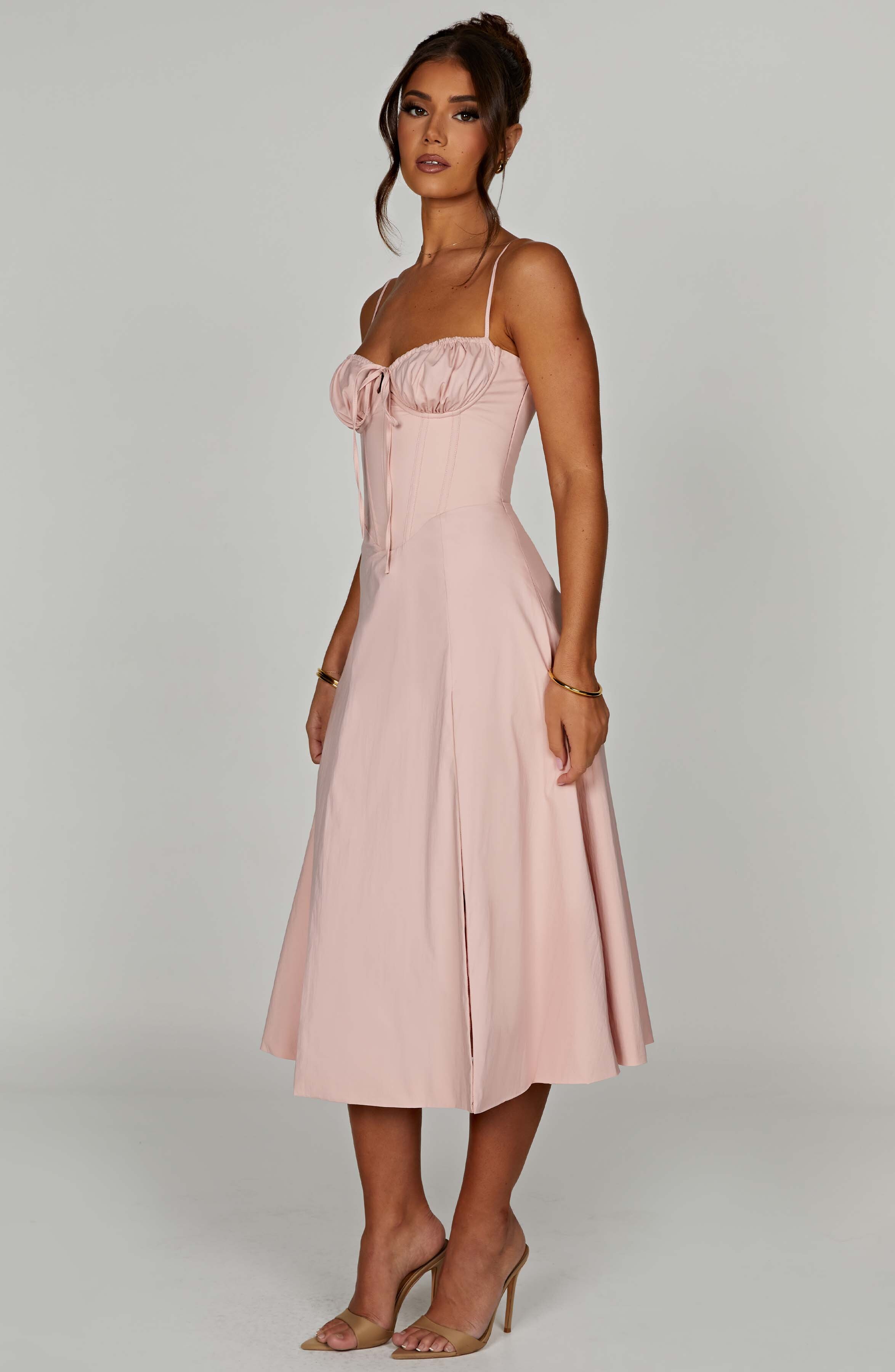 Deanna Midi Dress - Blush - Image 11