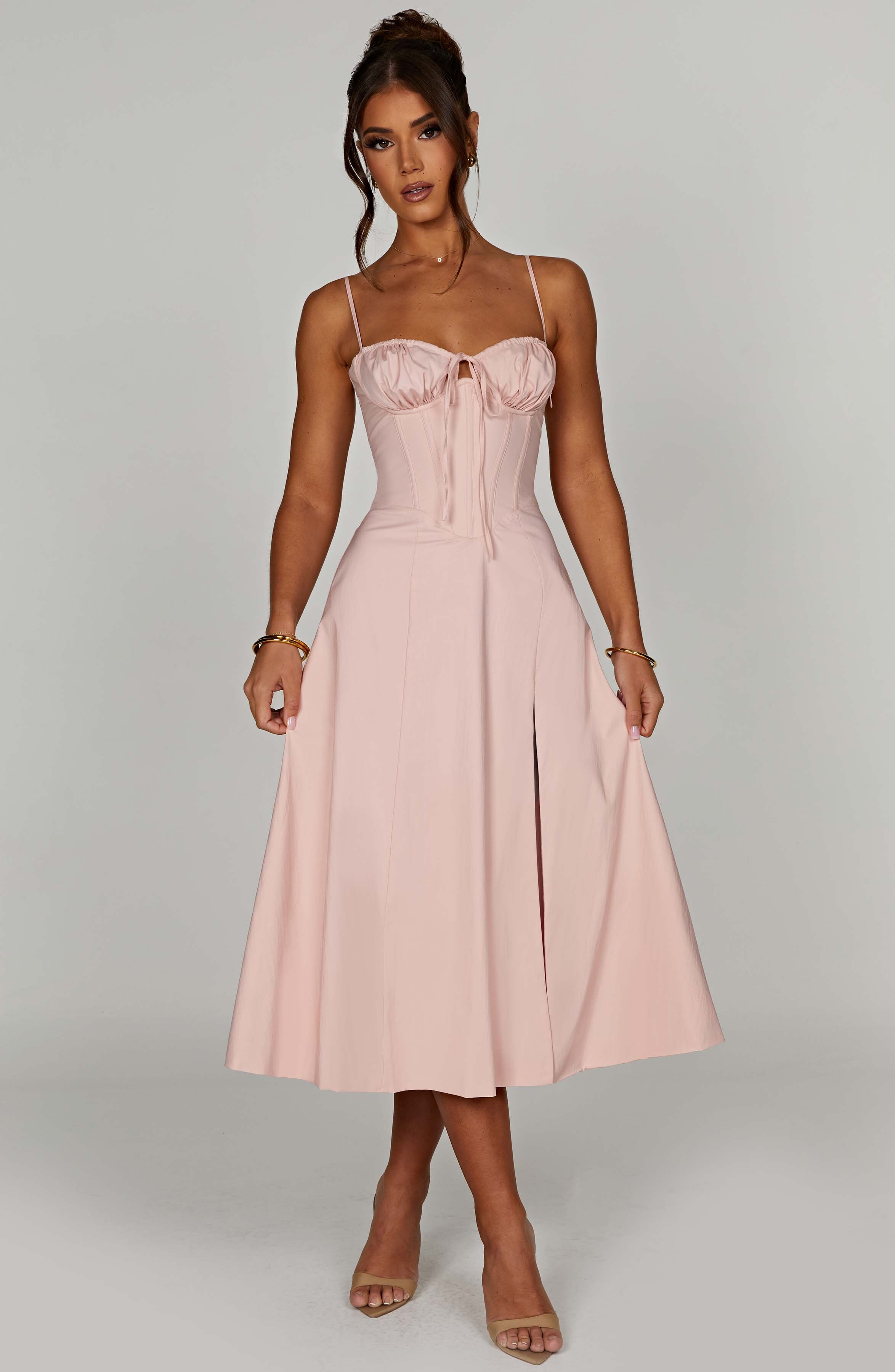 Deanna Midi Dress - Blush - Image 8