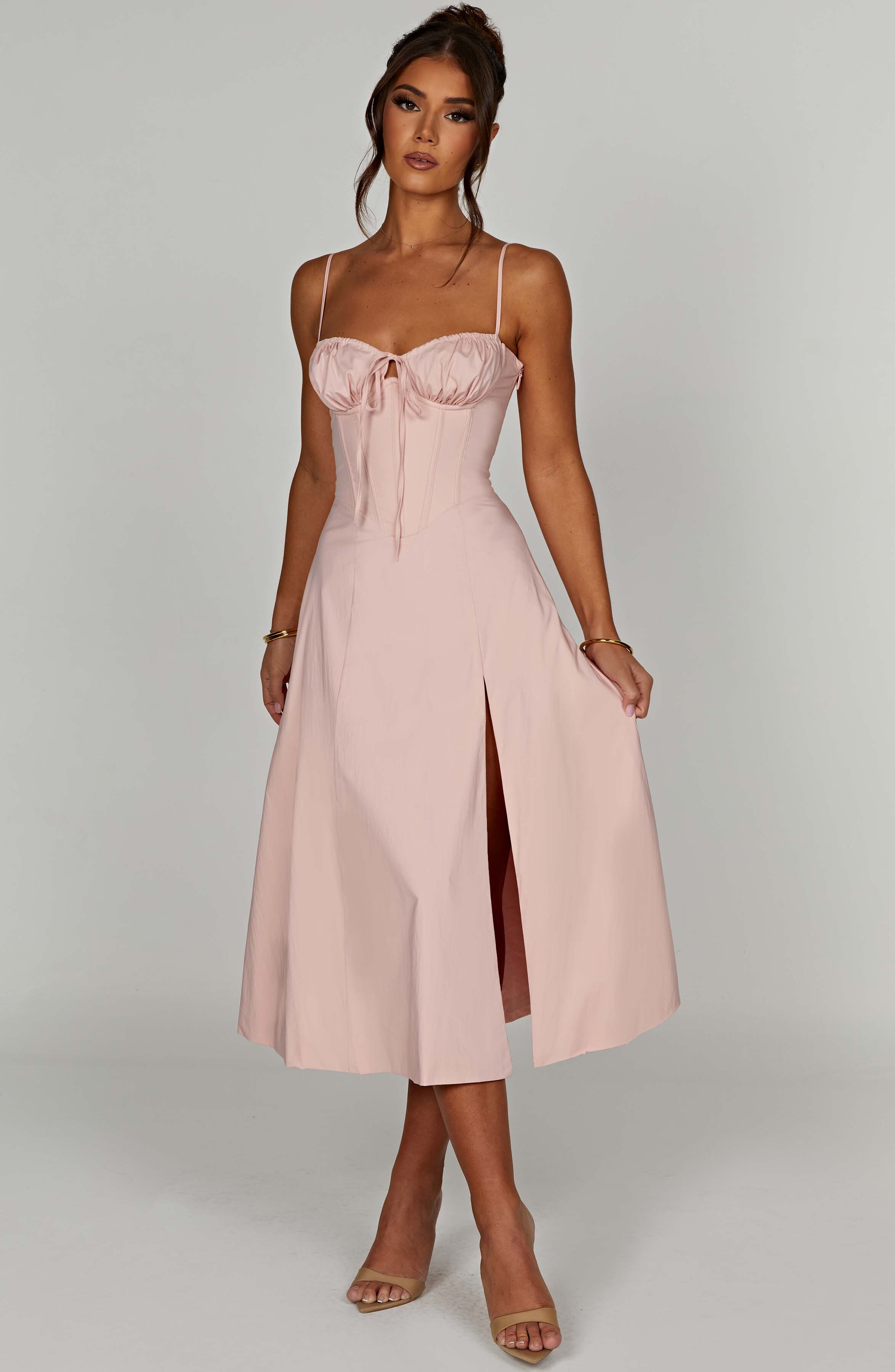 Deanna Midi Dress - Blush - Image 10