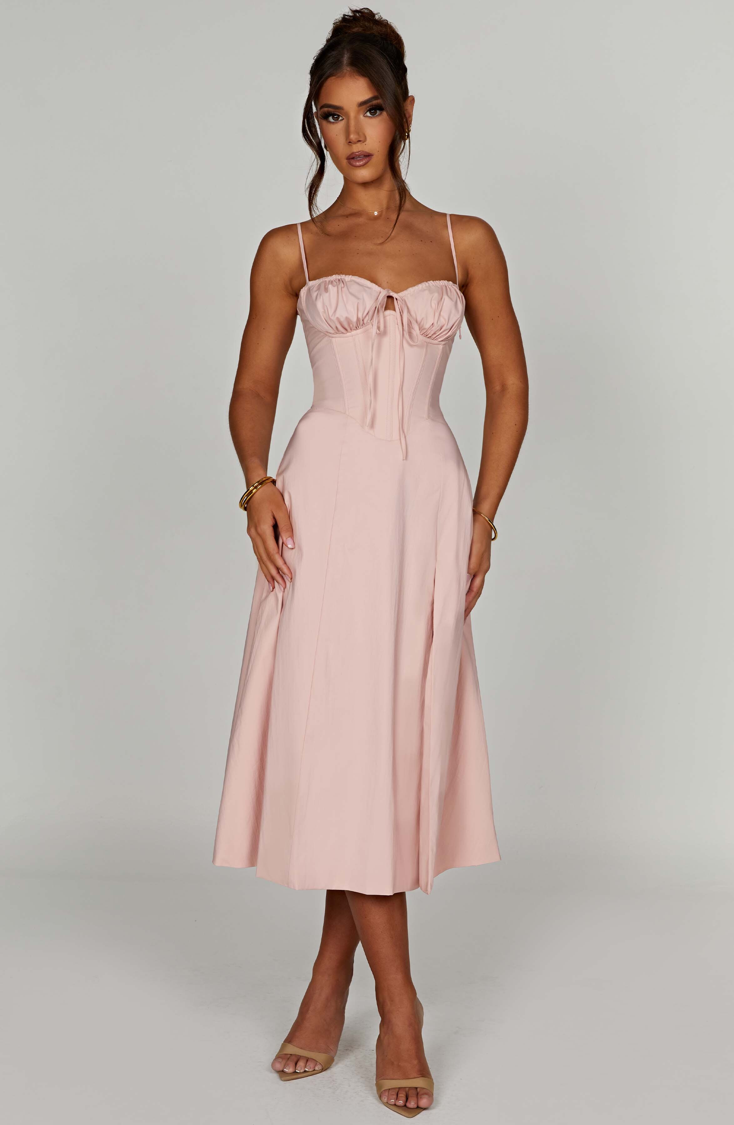 Deanna Midi Dress - Blush - Image 9
