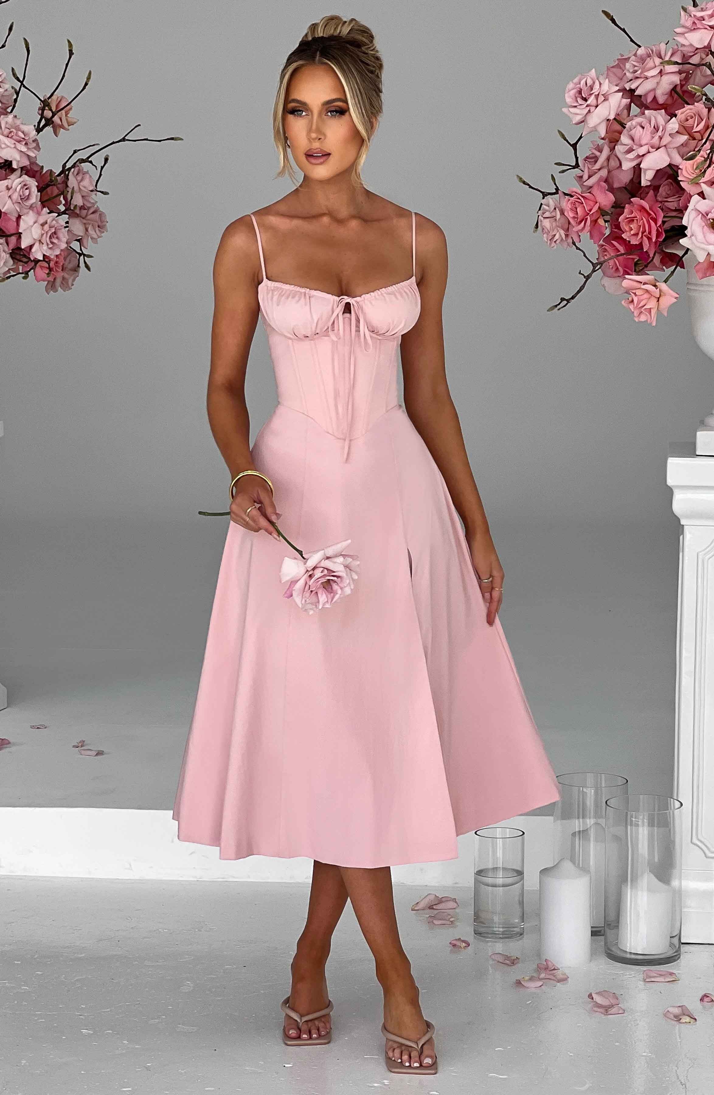 Deanna Midi Dress - Blush - Image 5