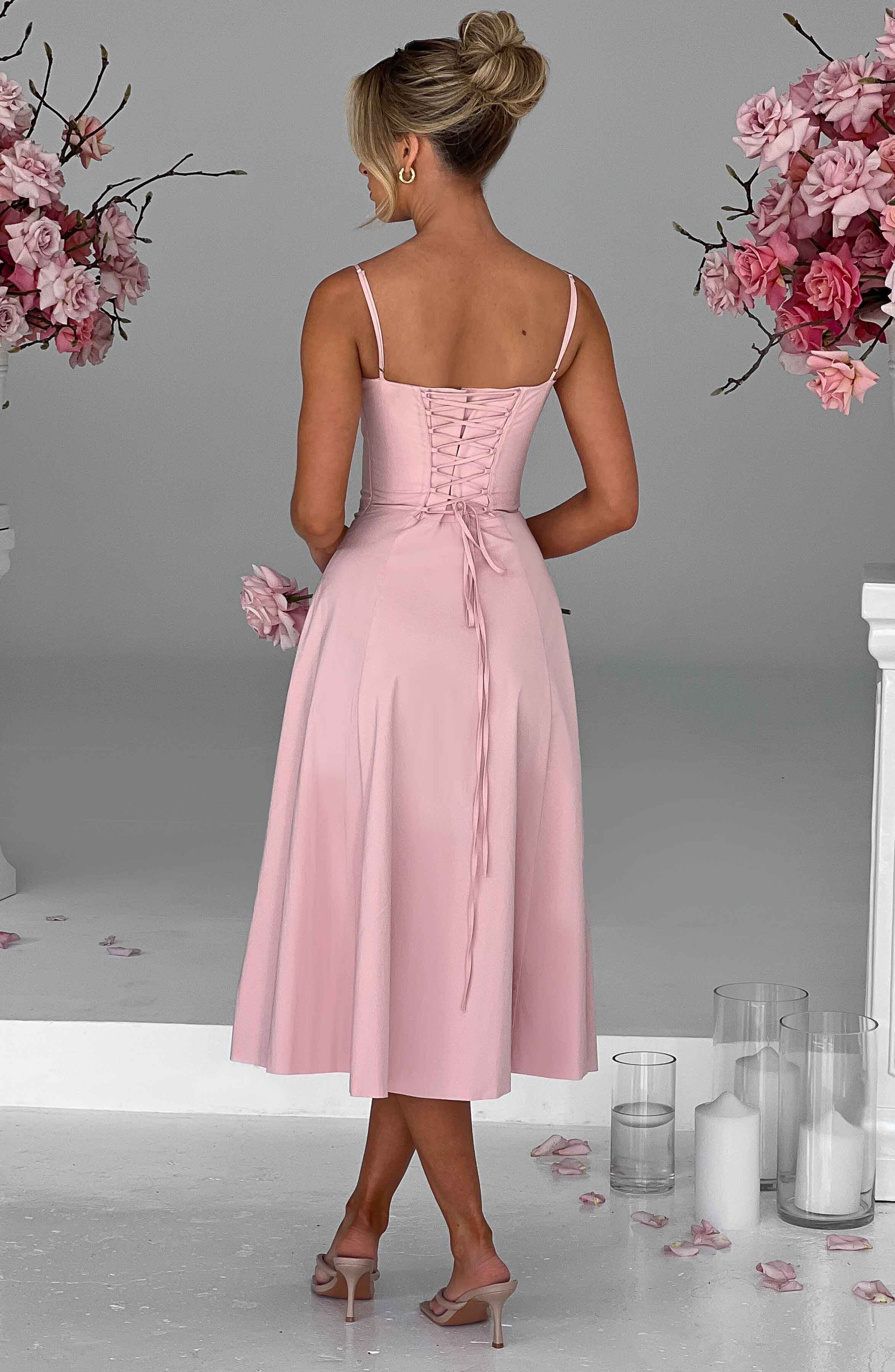 Deanna Midi Dress - Blush - Image 2