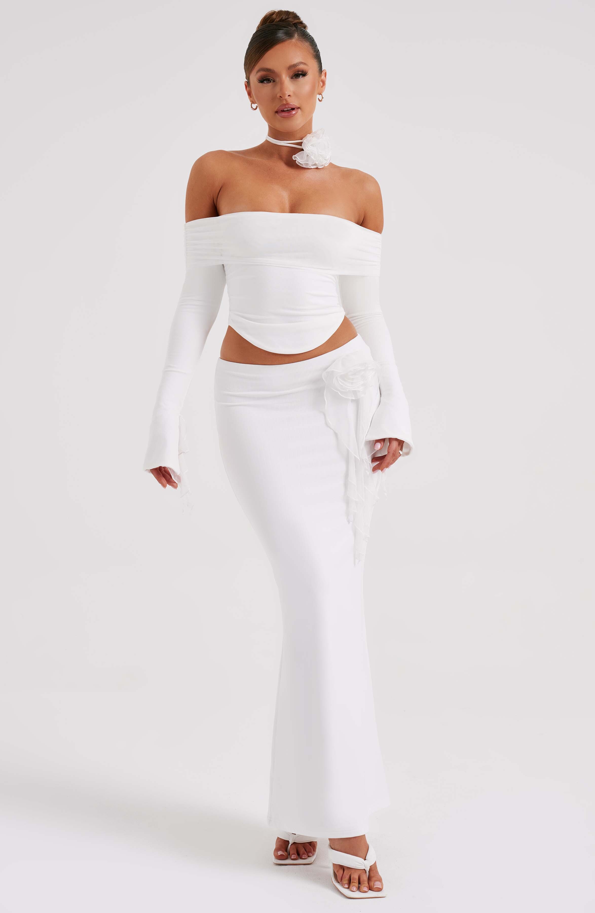 Deema Maxi Skirt - Ivory - Image 7