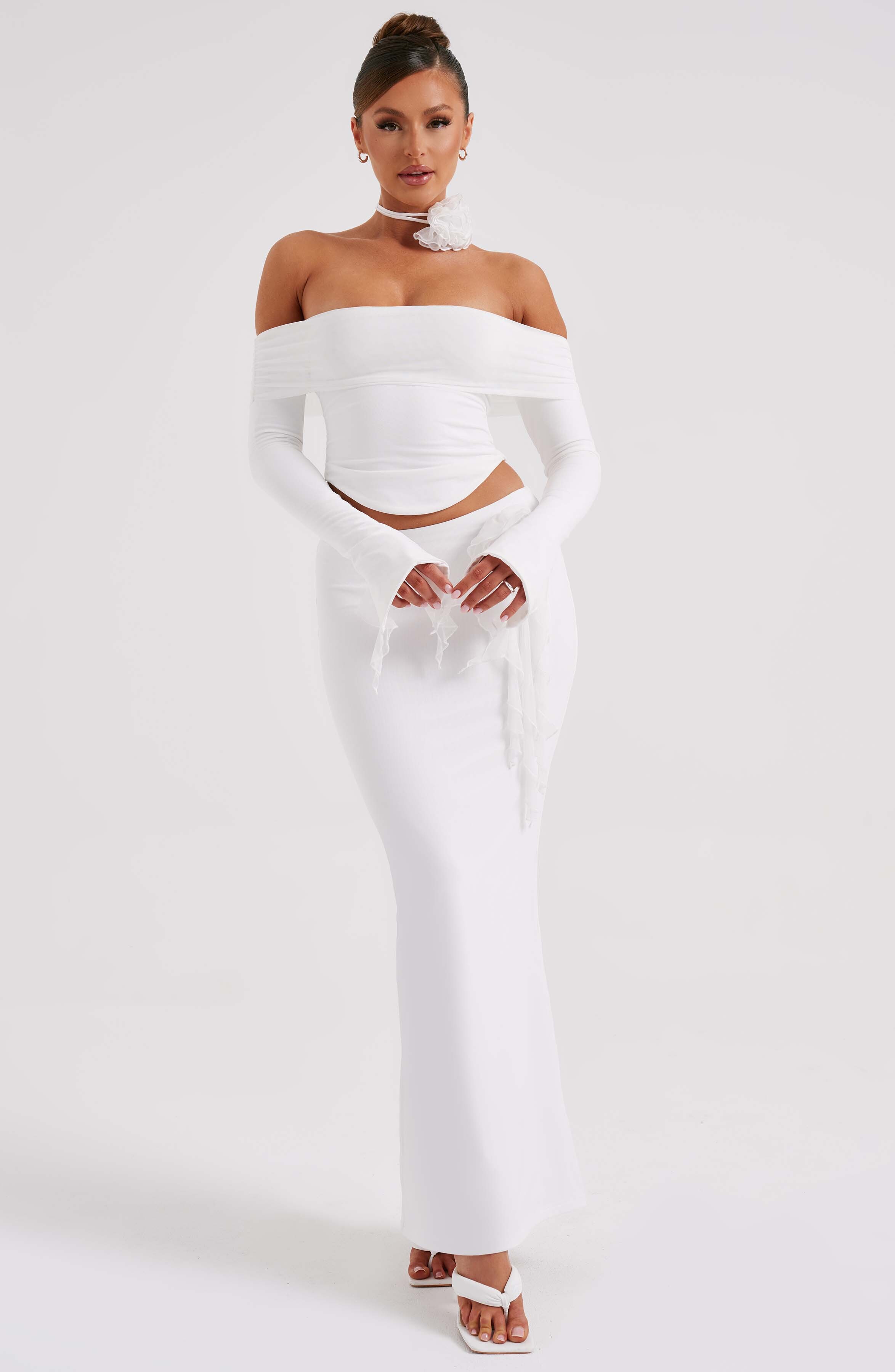 Deema Maxi Skirt - Ivory - Image 9