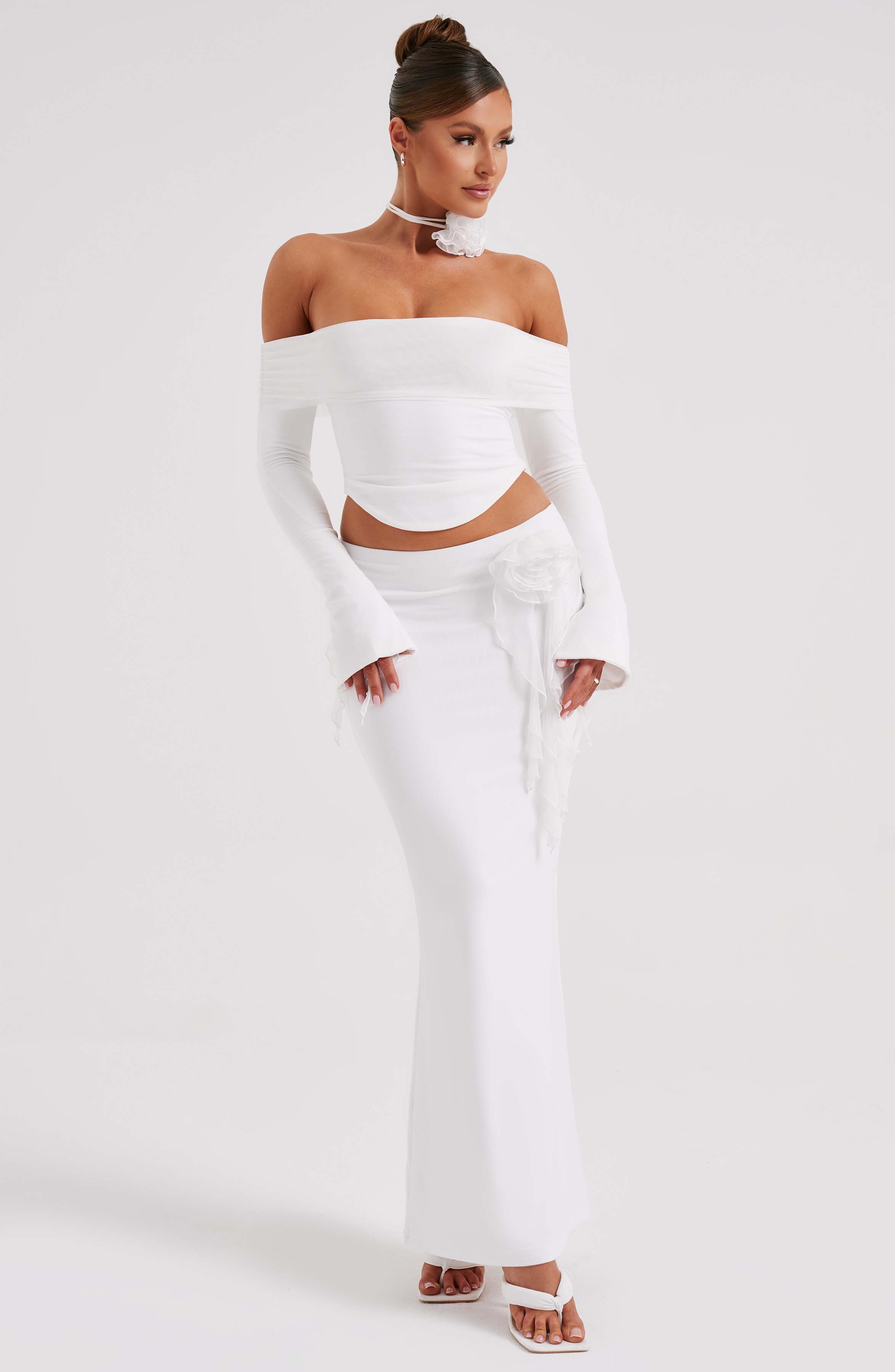 Deema Maxi Skirt - Ivory - Image 10