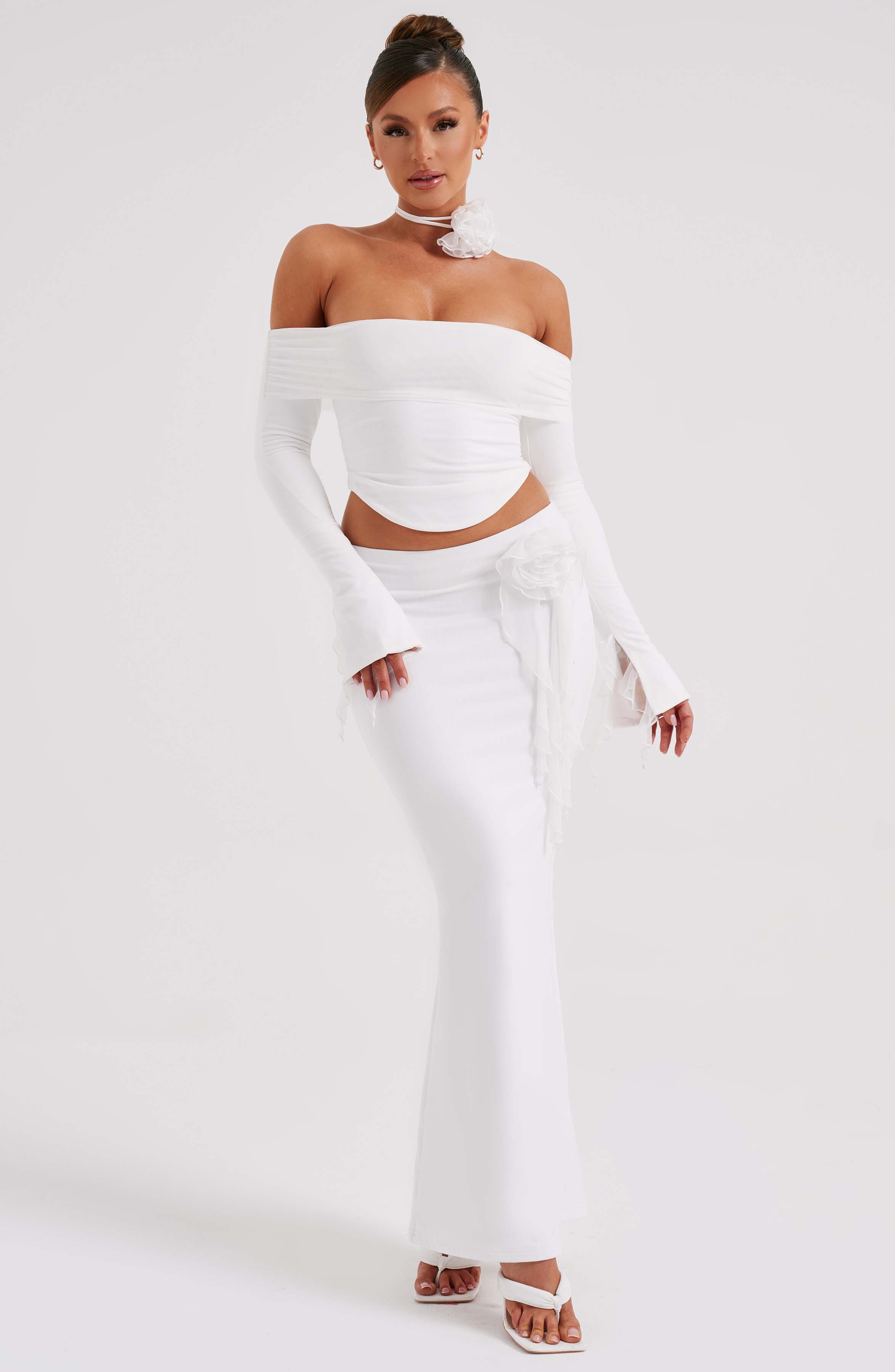 Deema Maxi Skirt - Ivory - Image 11