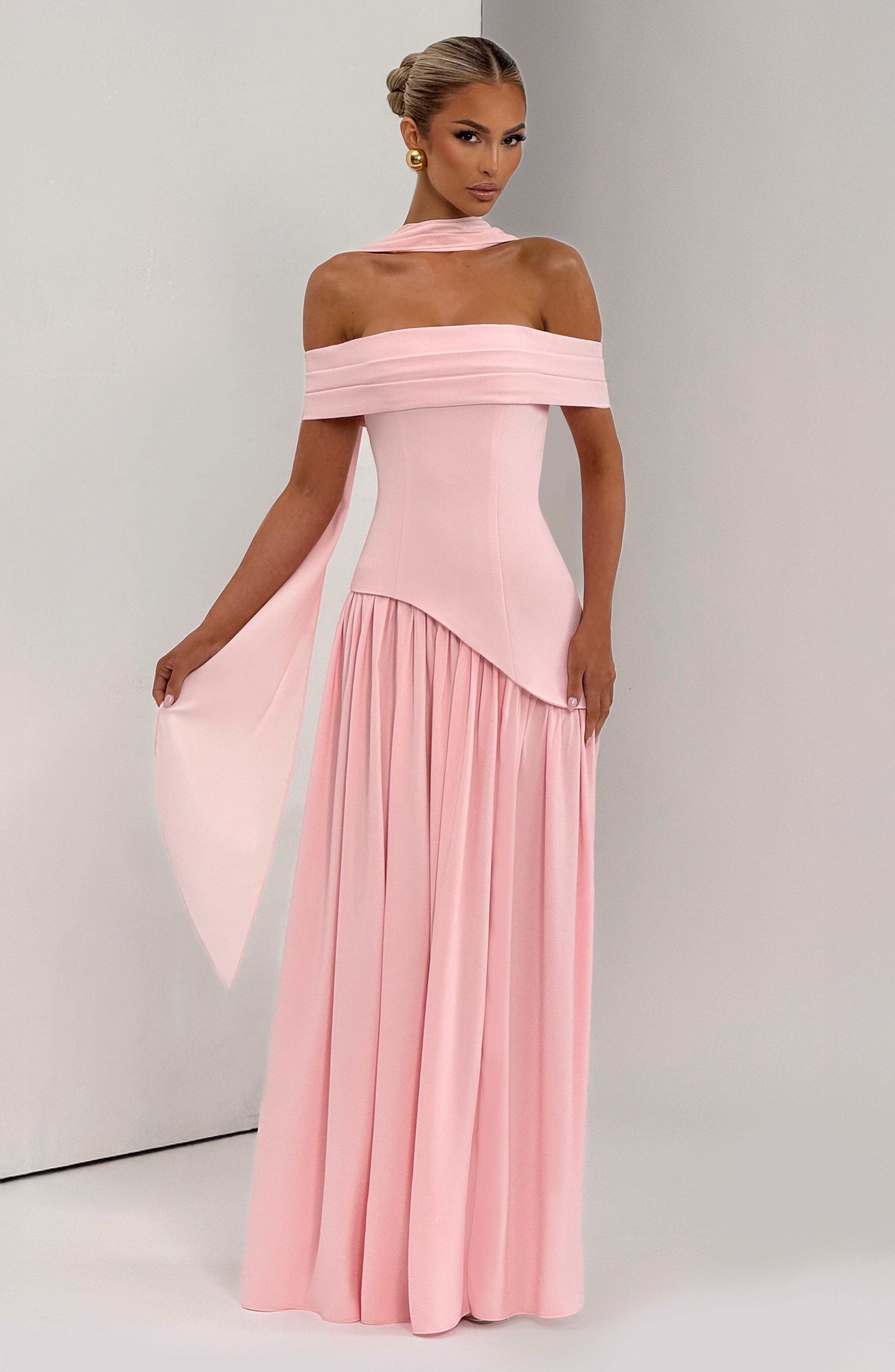 Delilah Maxi Dress - Blush - Image 7