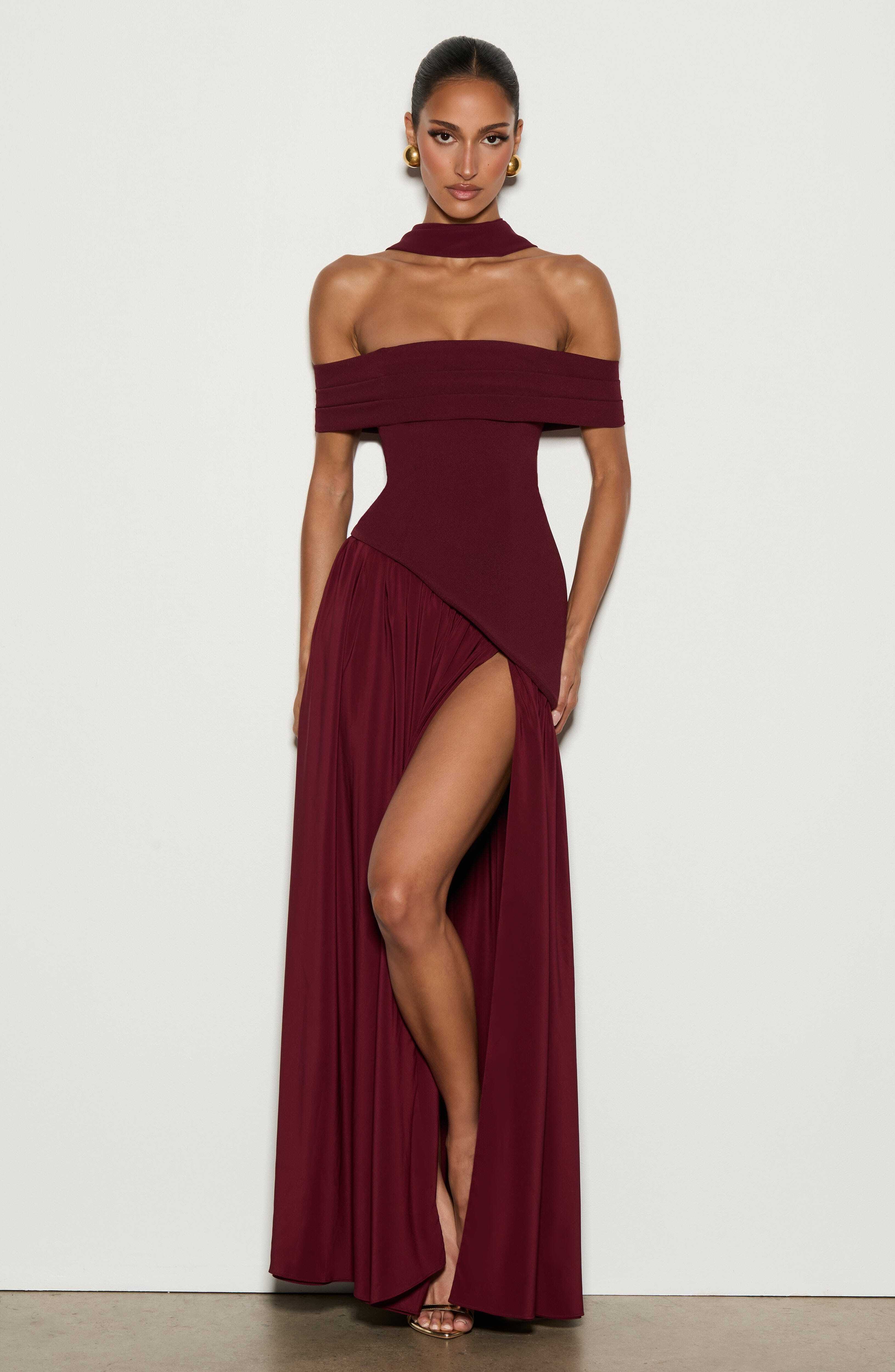 Delilah Maxi Dress - Cherry Lacquer - Image 8