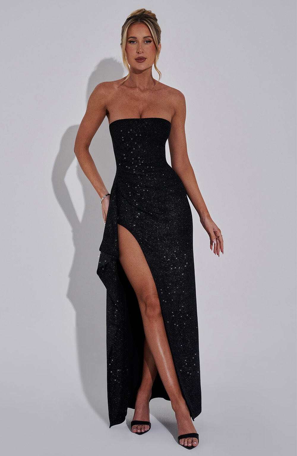 Dhalia Maxi Dress - Black Sparkle - Image 8