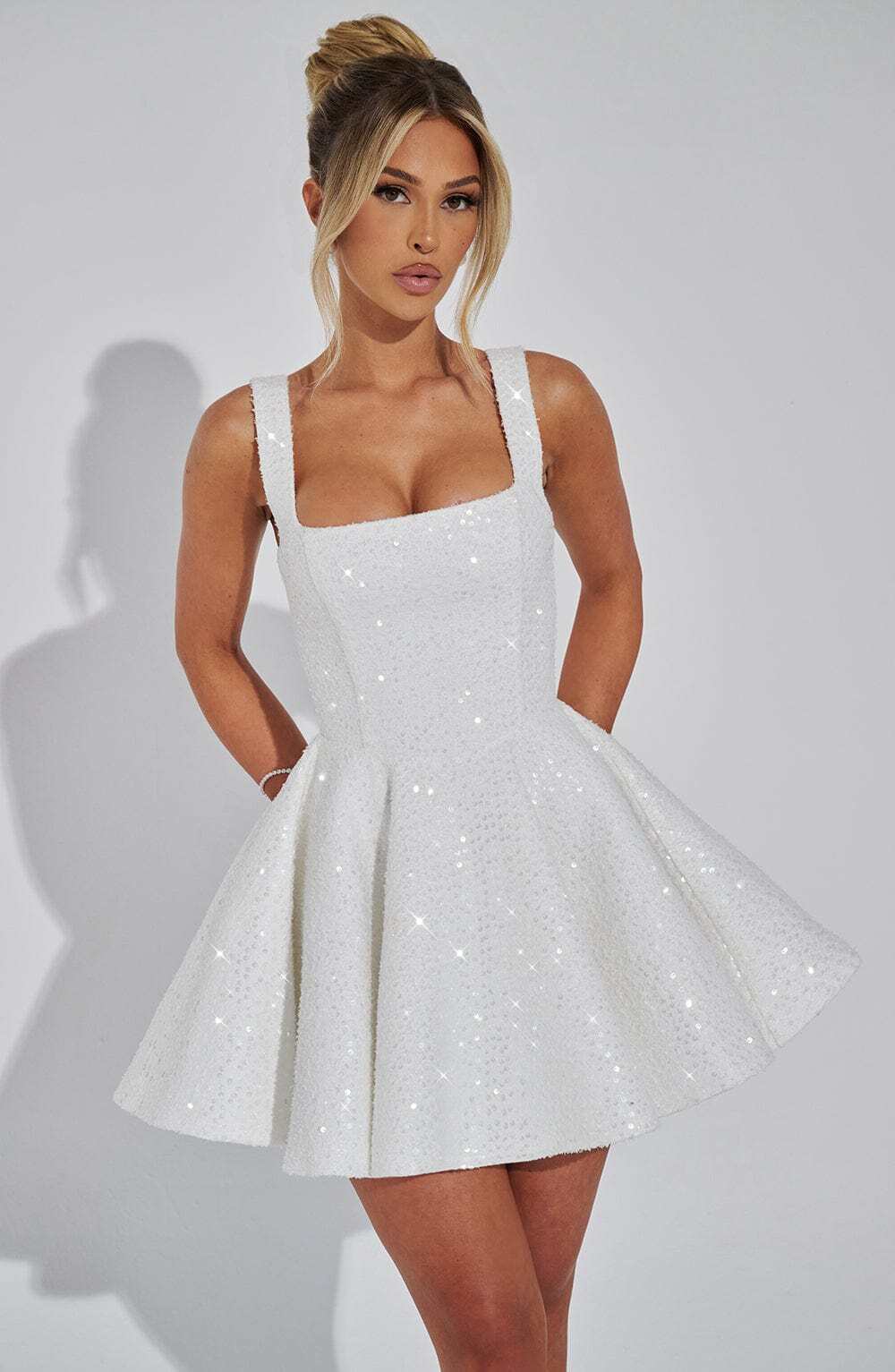 Dorothy Mini Dress - Ivory - Image 6